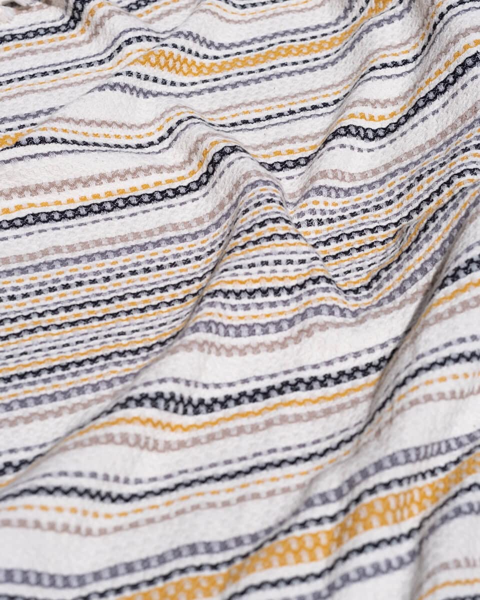Teema Large Turkish Beach Towel - 100% Turkish Cotton - Sand Free - Fast Drying - Versatile And Multi-Use - The Shoreline (Tan)