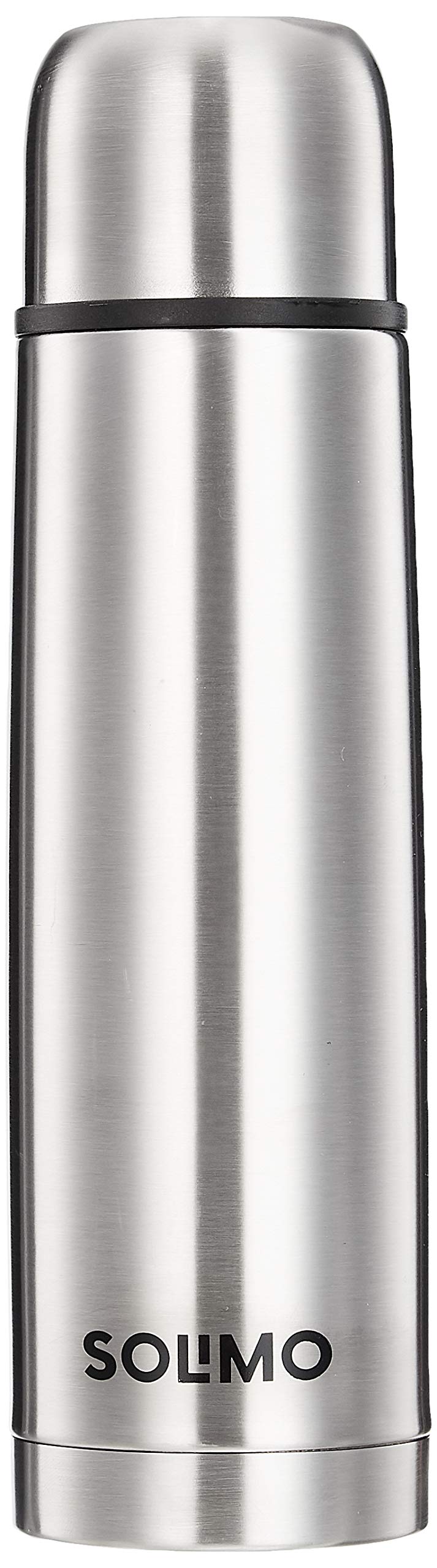 Amazon Brand  Solimo Stainless Steel Insulated Bottle With Flip Lid And Cover, 24 Hours Hot Or Cold, 500Ml