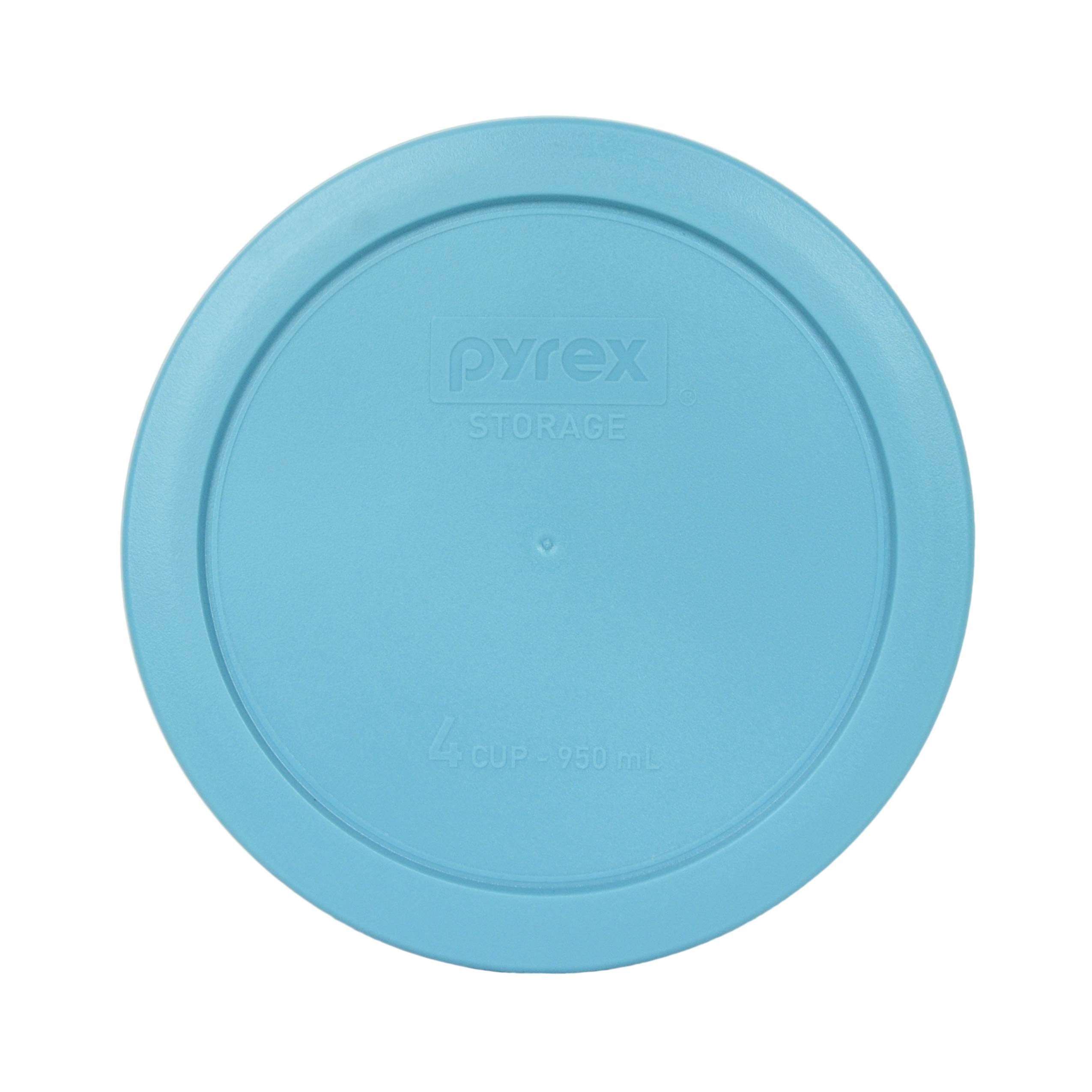 Pyrex 7201-Pc 4 Cup Surf Blue Round Plastic Food Storage Lid Made In The Usa