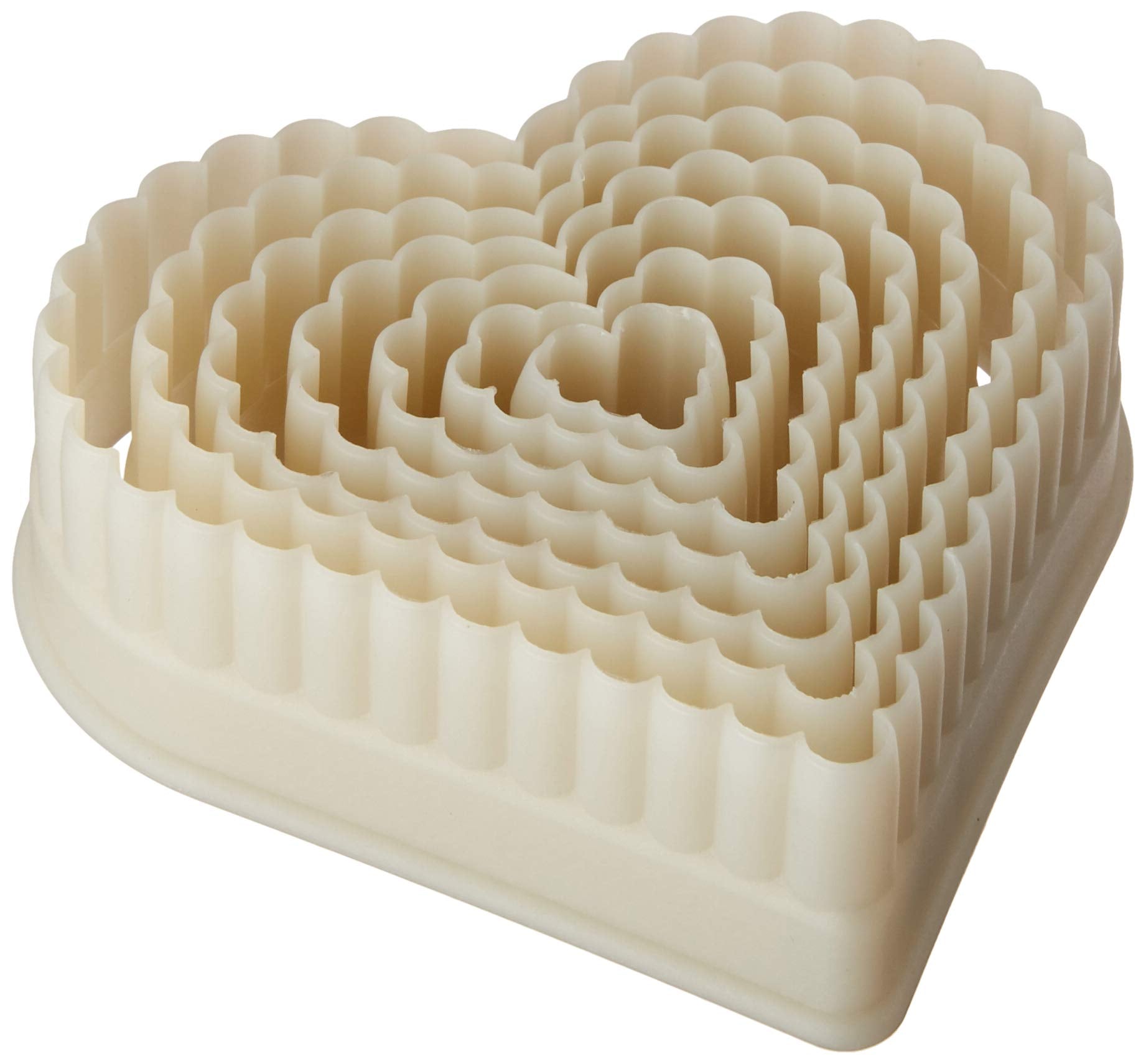 Mercer Culinary 7-Piece Heart Fluted Nylon Cutter Set