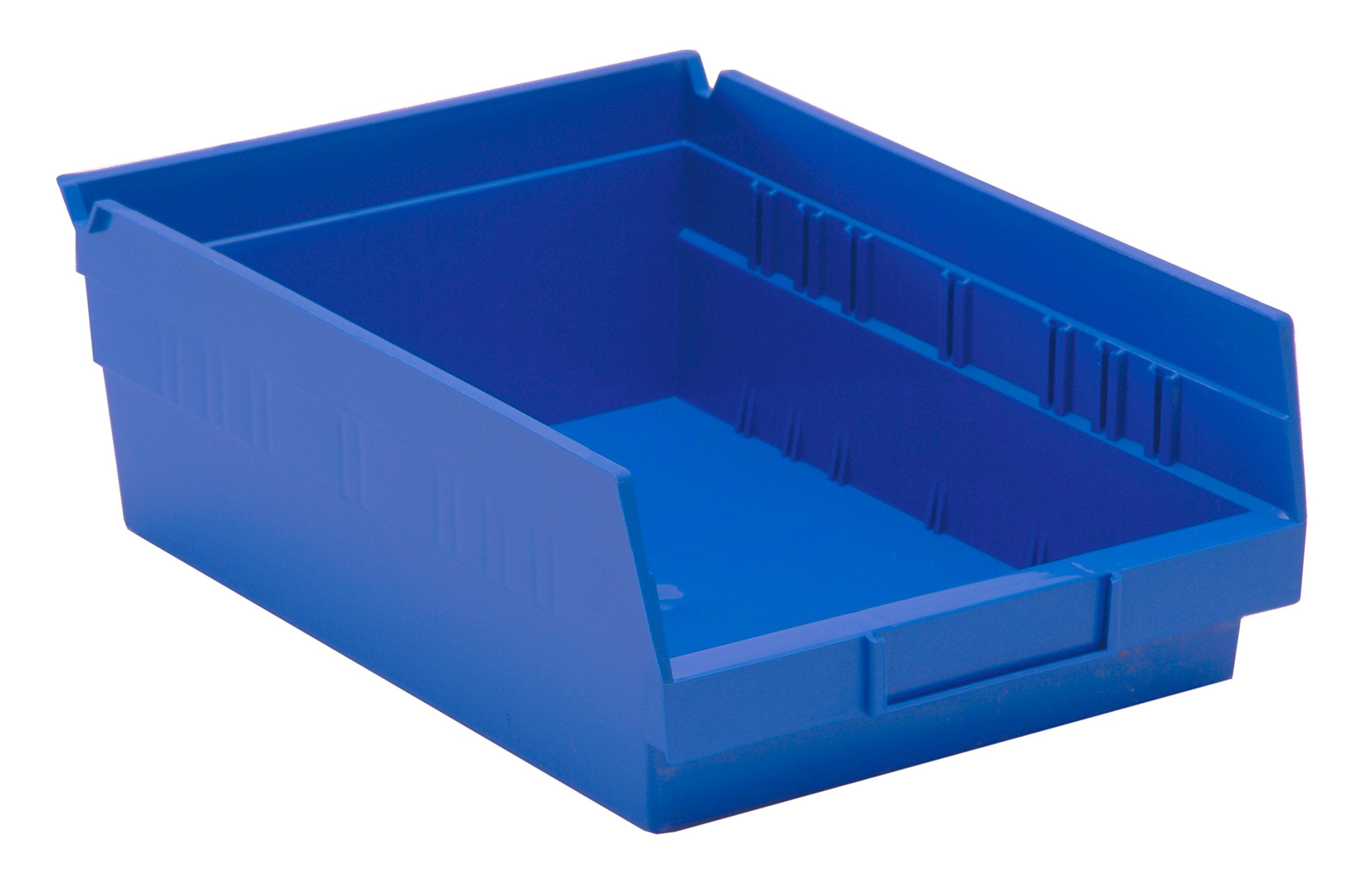 Quantum Storage Systems Quantum Storage QSB107BL 20-Pack 4 Hanging Plastic Shelf Bin Storage Containers, 11-5/8 x 8-3/8 x 4, Blu