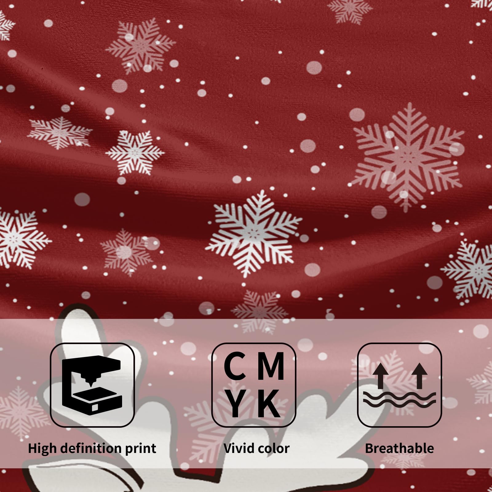 Winter Cute Deer Hand Towels Set Of 2 Merry Christmas Red Black Red Buffalo Plaid Moose Elk Snowflake Decor Kitchen Towels Happy
