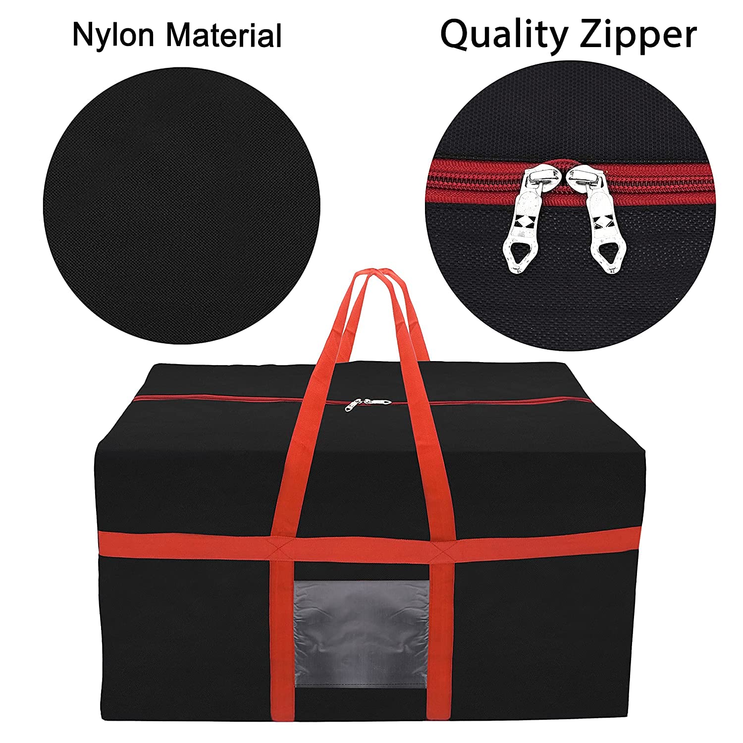 Storite Nylon Multi-Purpose Heavy Duty 128 litres Super-Size Large Clothing Storage Organiser/Toys Storage Bag/Stationery Paper
