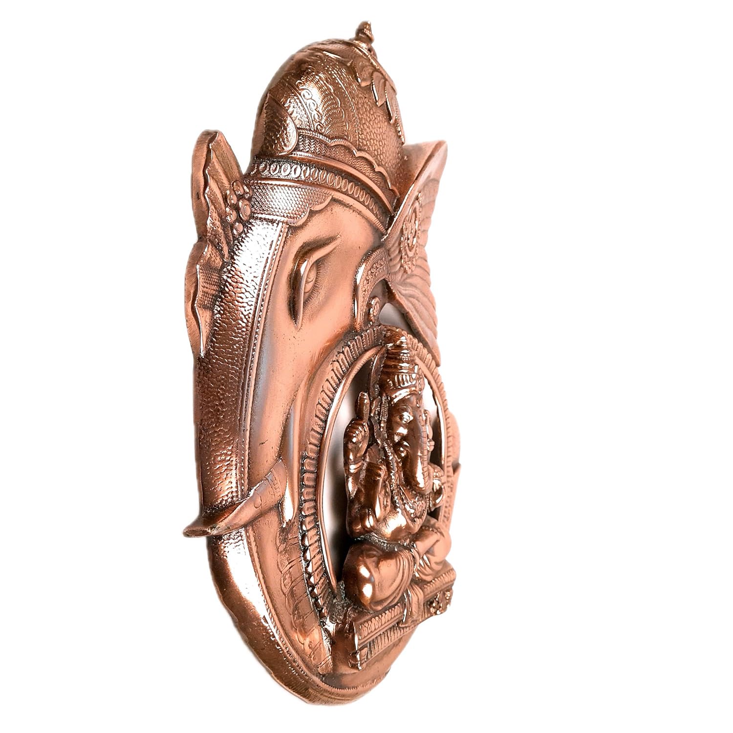 Apka Mart The Online Shop Ganesh Statue Wall Hanging | Ganesha Wall Decor Murti Metal - For Entrance Door, Home, Puja & Religiou