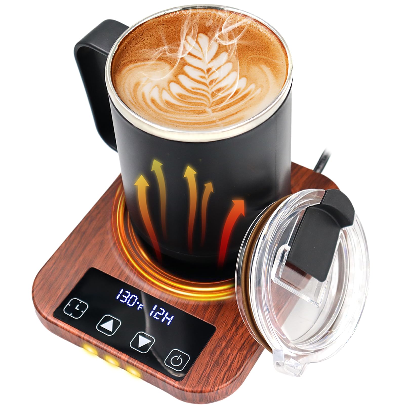 Coffee Mug Warmer, 9 Temp, 112H Timer Smart Electric, Auto Shut Off