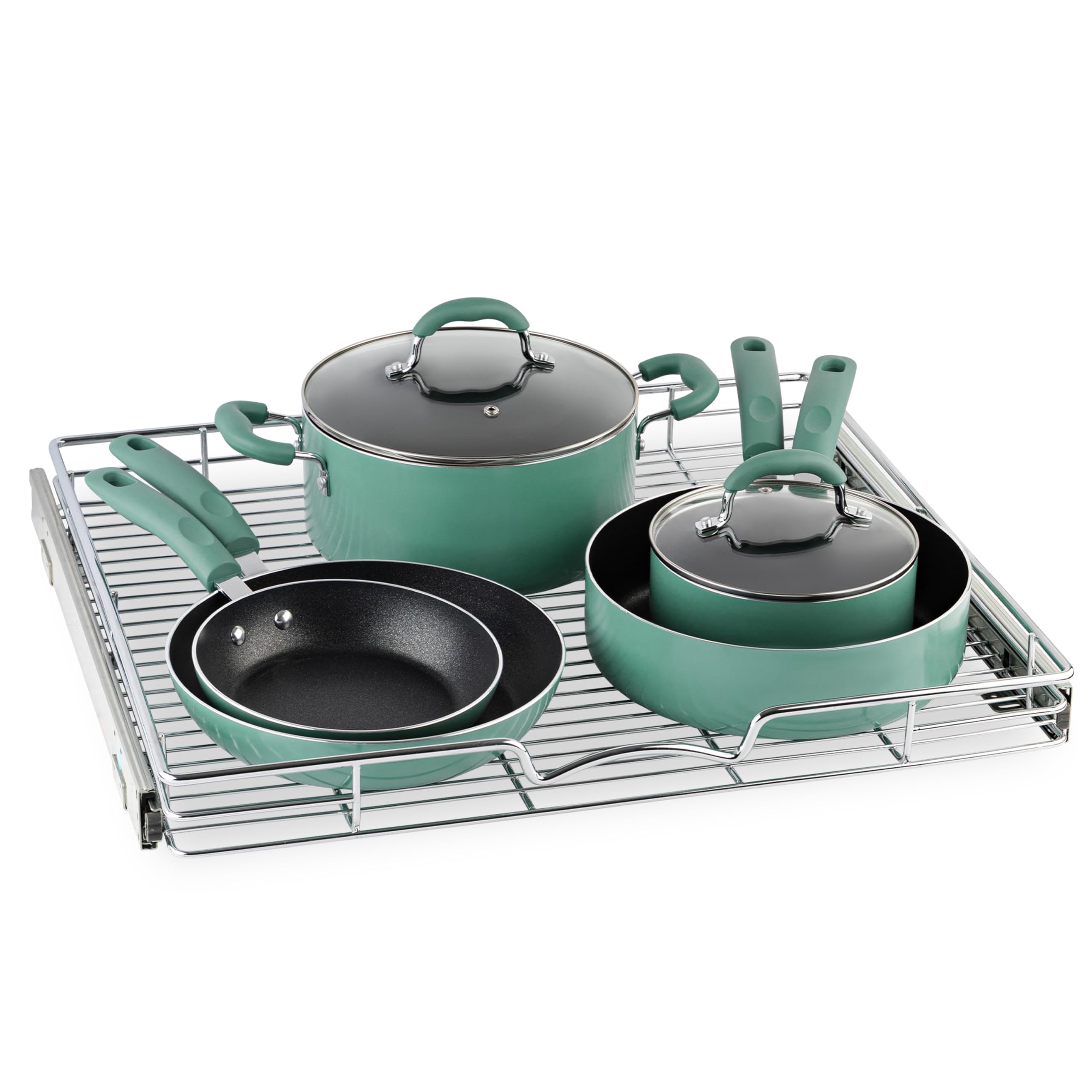 Holdn Storage Pull Out Cabinet Organizer, Heavy Duty Caddy W/Lifetime Limited Warranty -22   W X 17   D - Requires At Least 23-1