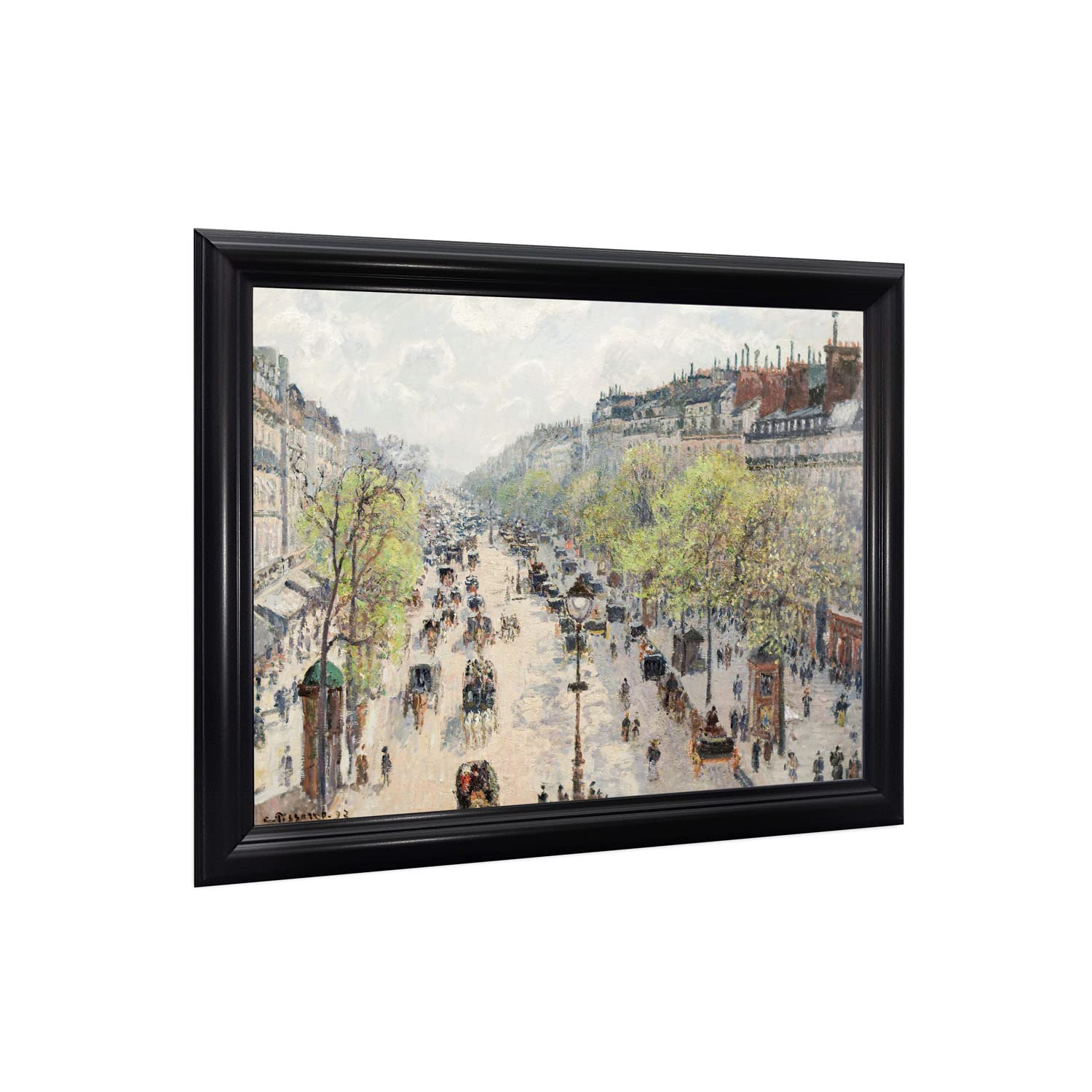 Crossroads Home Dcor The Boulevard Montmartre Spring By Camille Pissaro, Modern Urban Wall Art, 11X14 2411B