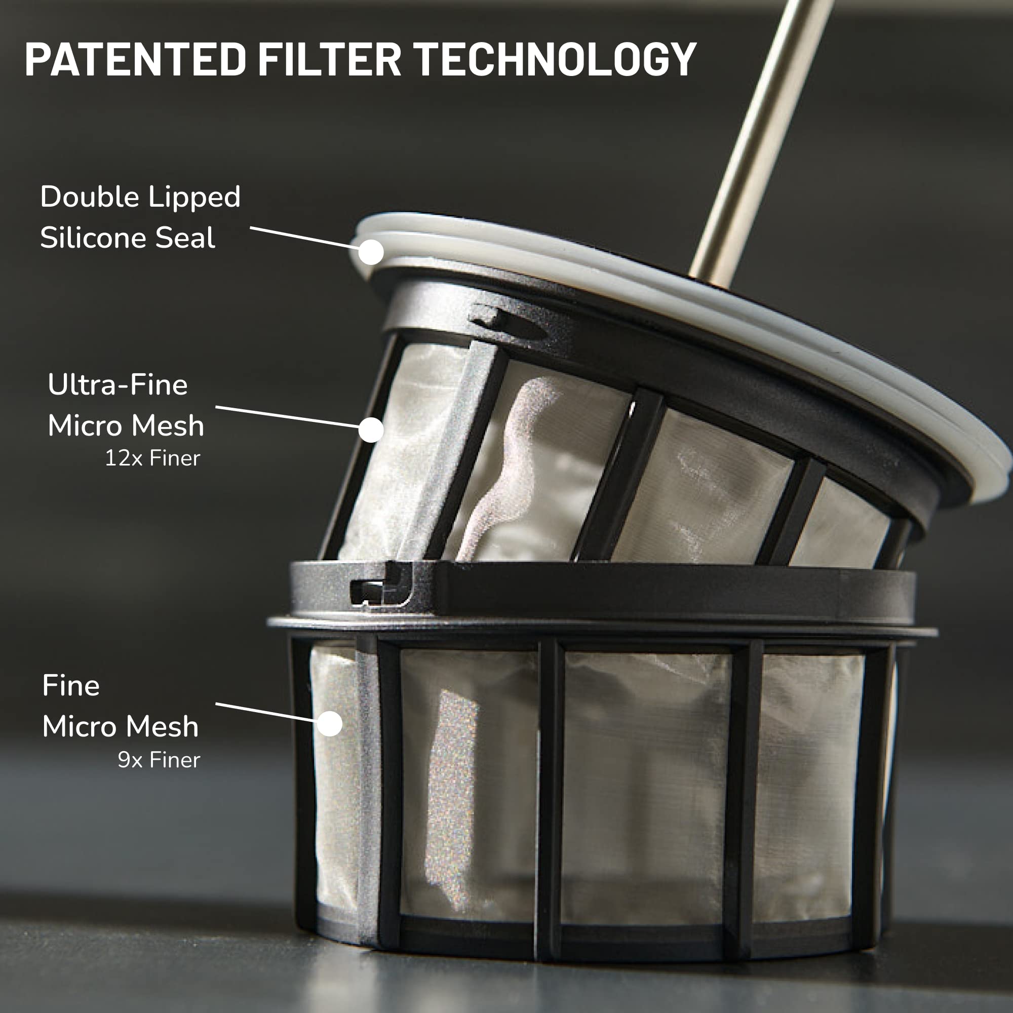 ESPRO P6 French Press - Double Walled Stainless Steel Coffee & Tea Maker, 32 oz, Brushed Stainless Steel, Model 2132C2