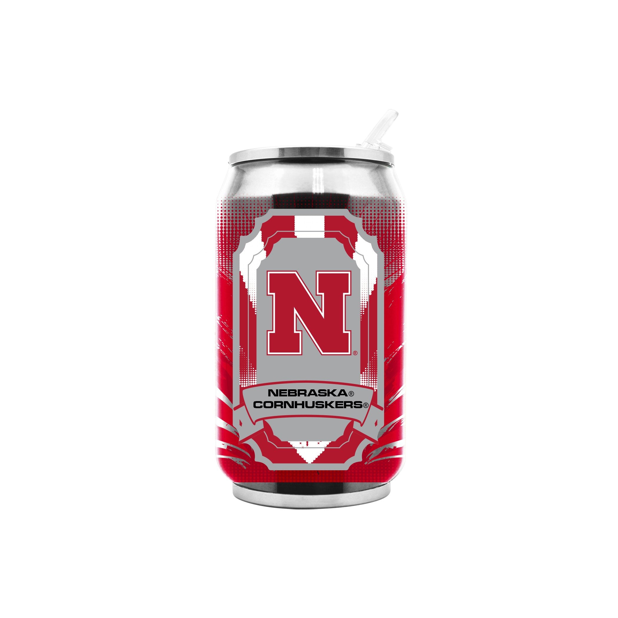 Duck House Sports Ncaa Nebraska Cornhuskers 16Oz Double Wall Stainless Steel Thermocan