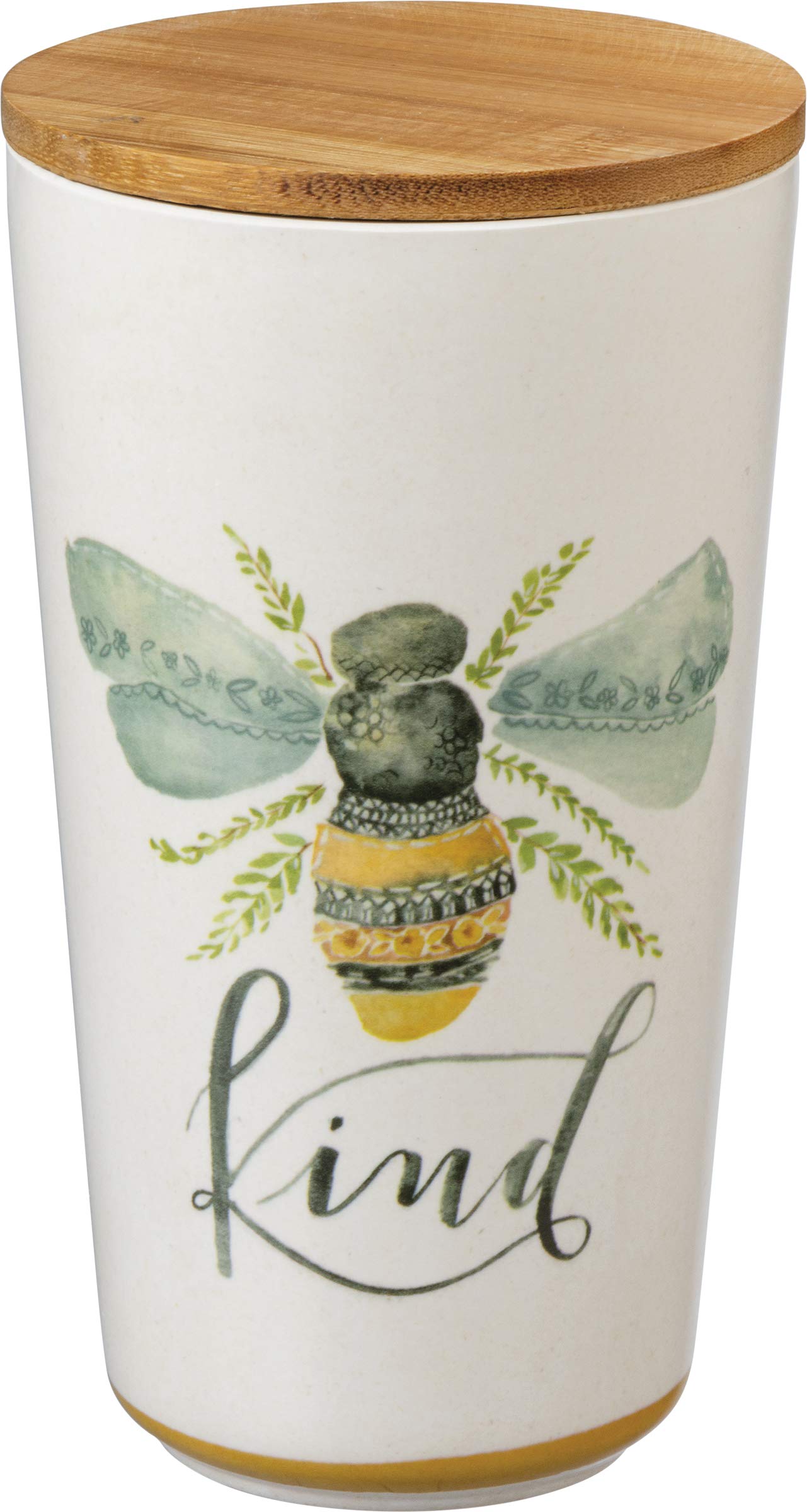 Primitives By Kathy Kitchen Canisters, Set Of 3, Bees - Kind, Sweet, Humble