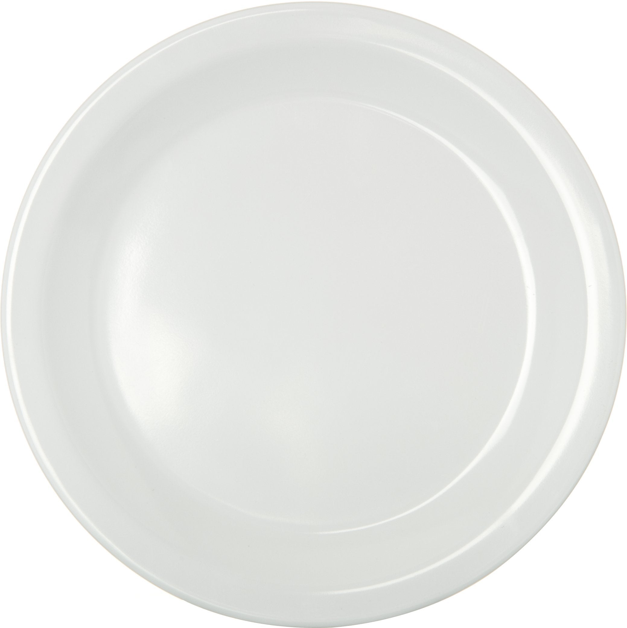 Carlisle Foodservice Products Kingline Reusable Plastic Plate Dessert Plate For Home And Restaurant, Melamine, 6.5 Inches, White