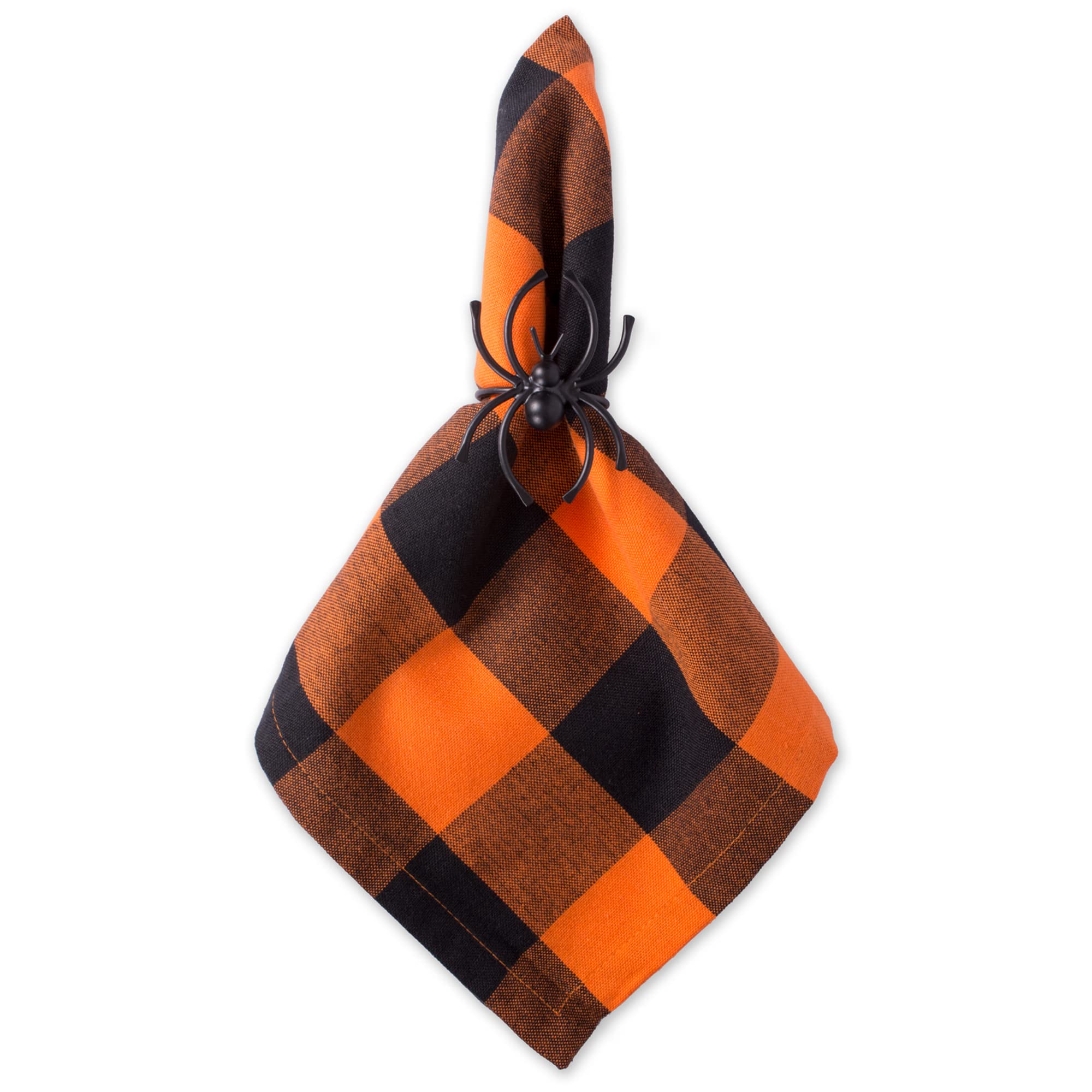DII Orange Buffalo Check Napkin (Set of 6)