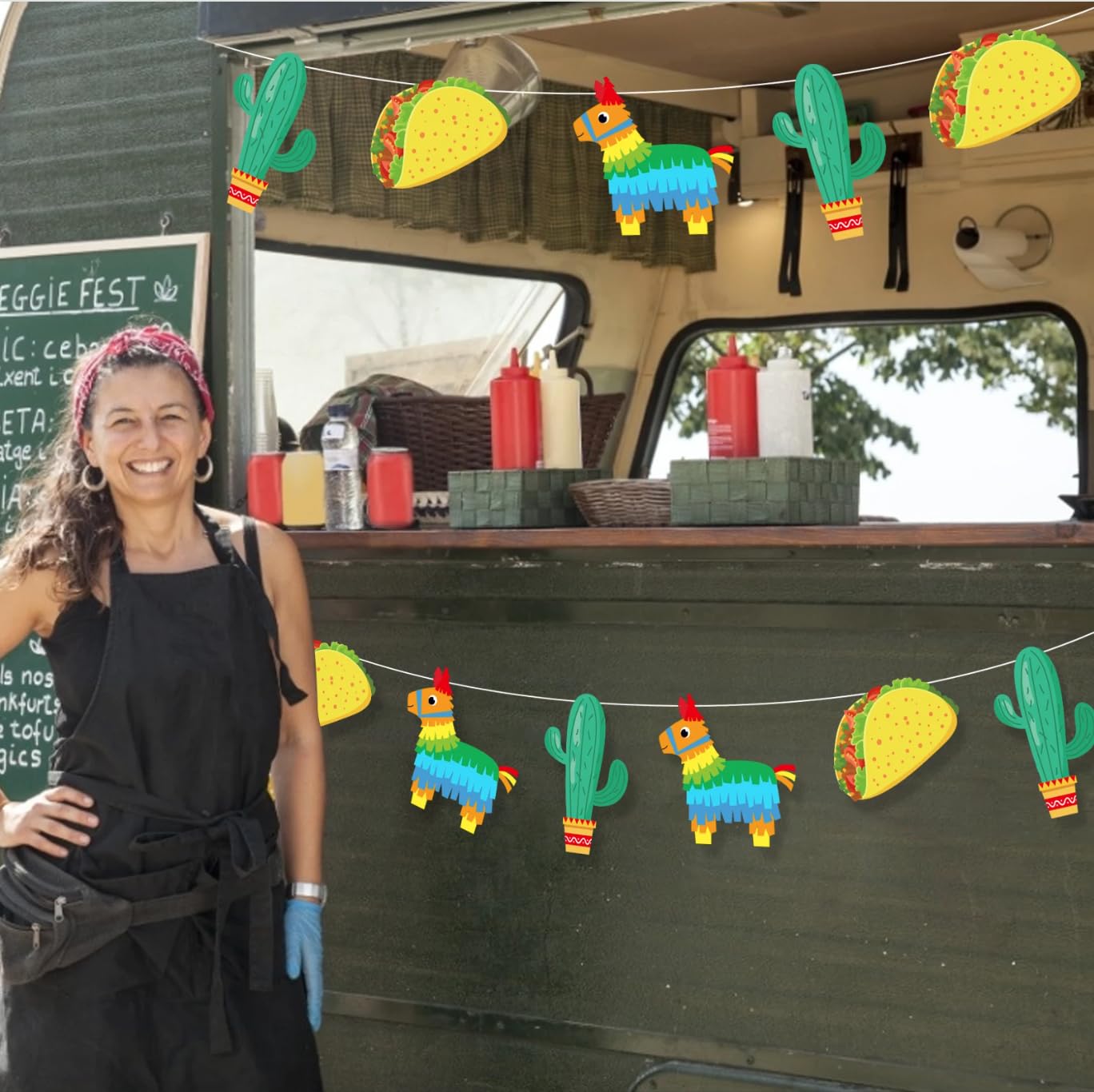 Kristin Paradise Mexican Banner, Taco Twosday Party Sign, Donkey Theme Birthday Decorations, Fiesta Boy Girl Baby Shower Supplie