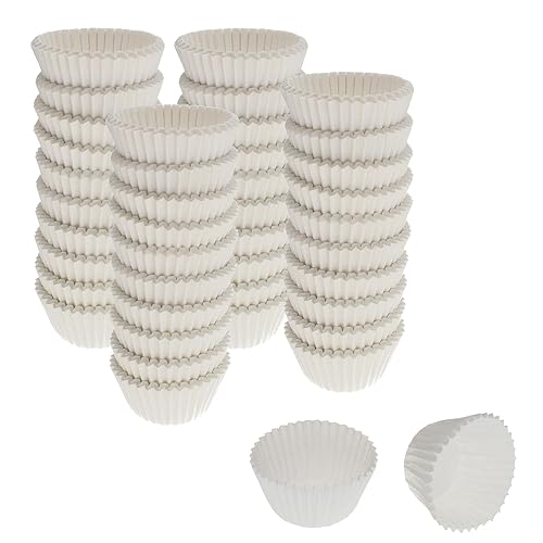 Cybrtrayd 1000 Count No4 Glassine Paper Candy Cups, White