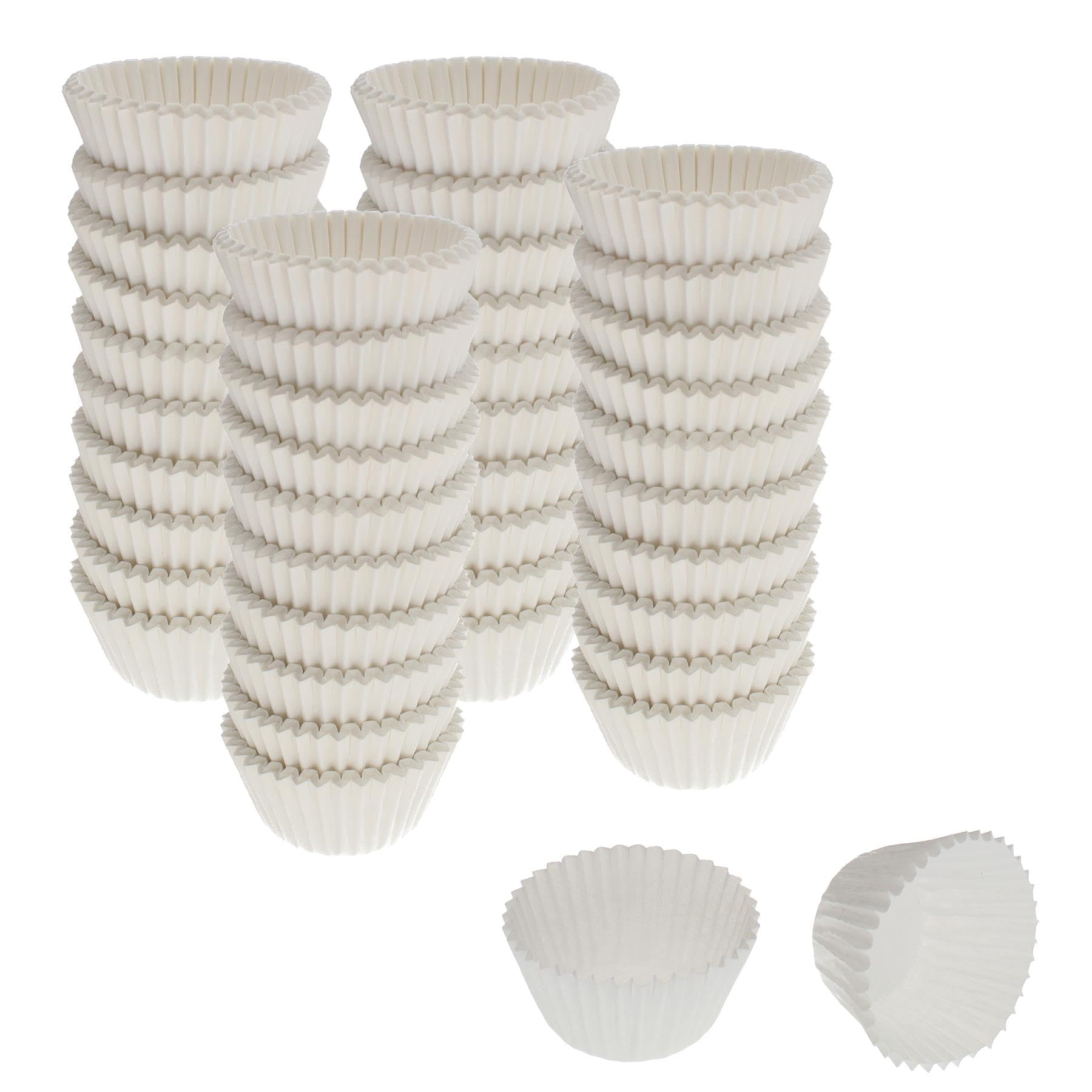 Cybrtrayd 1000 Count No4 Glassine Paper Candy Cups, White