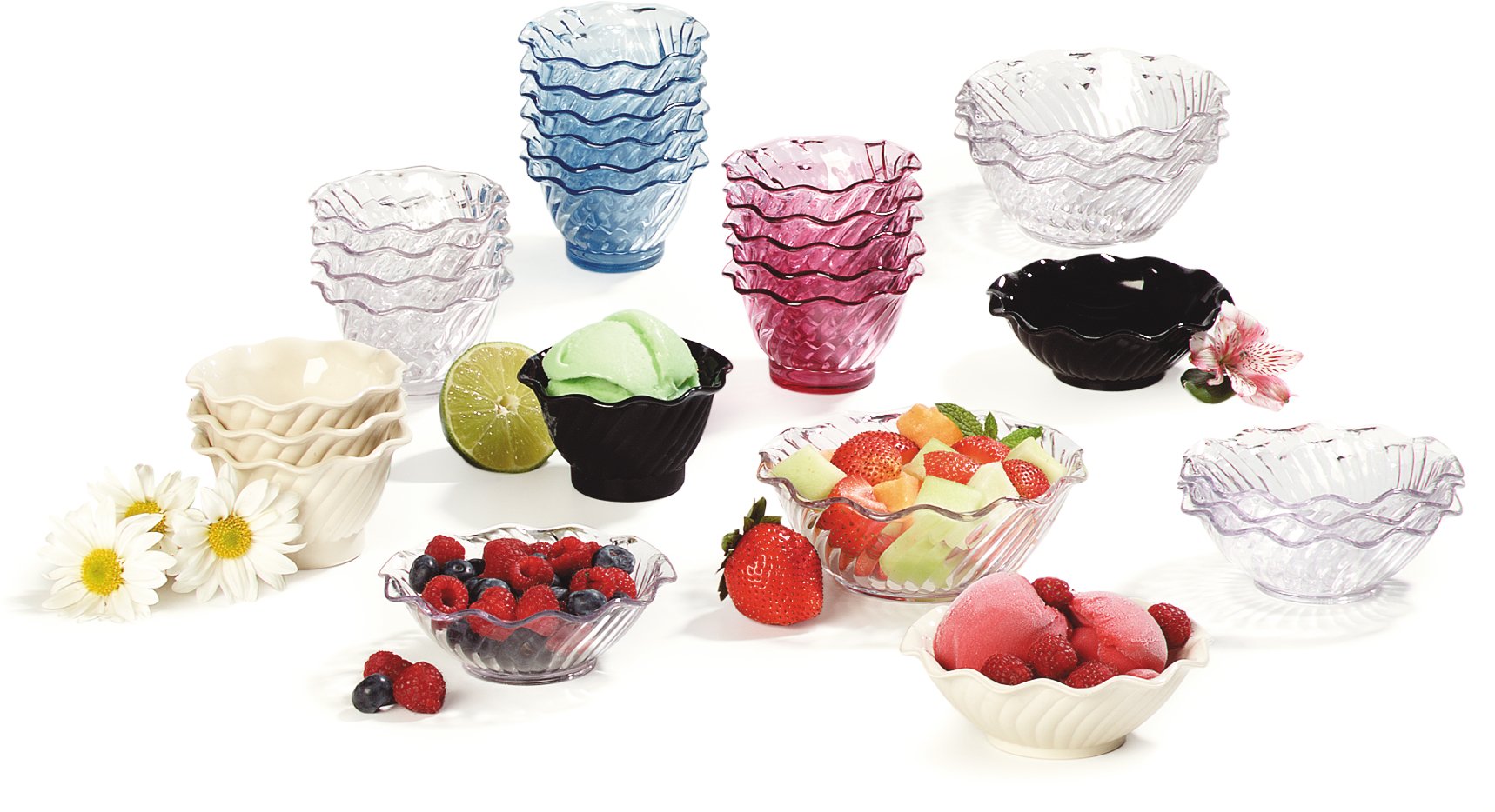 Carlisle FoodService Products Plastic Dessert Dish  5 Ounces  Clear (Pack of 24)
