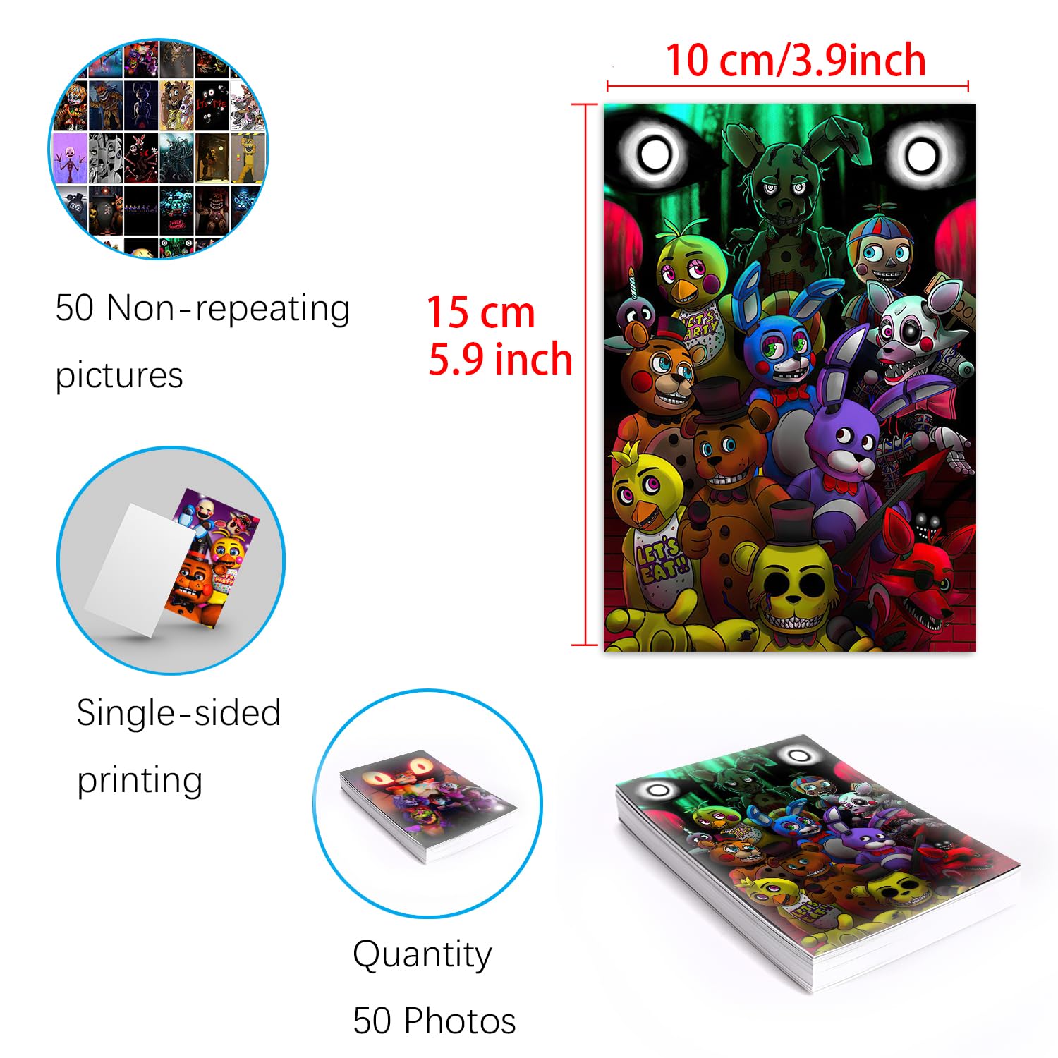 Pounchi Horror Game Poster Wall Collage Set (50 Pcs 4 X 6 Inch With Glue Dots) Hd Aesthetic Posters Prints Of Video Game Artwork