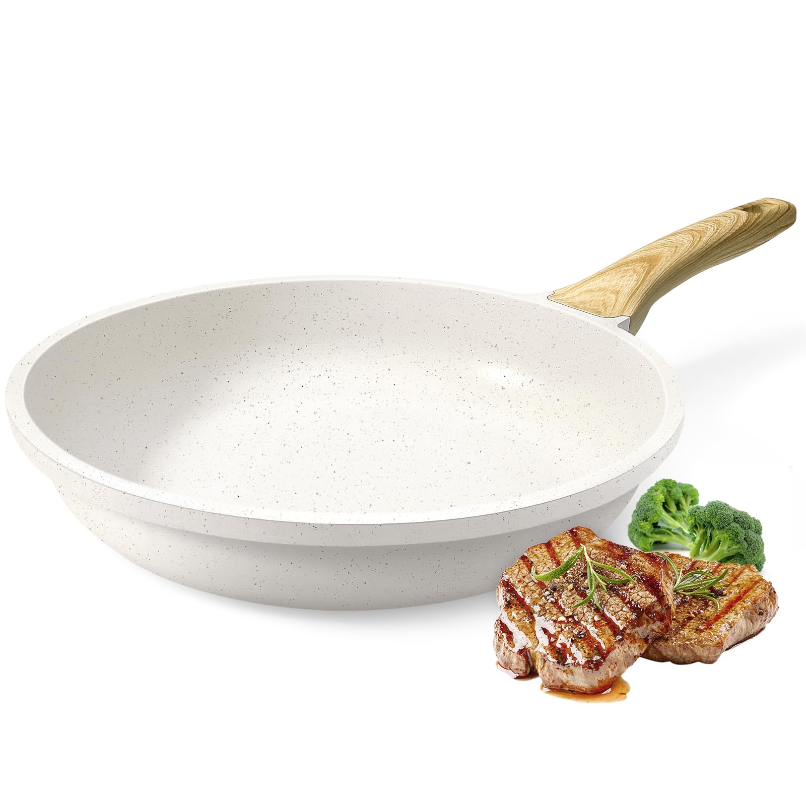 Gipp Non Stick Frying Pan - 8 Nonstick Pan Skillet With Ceramic Coating,Non Toxic Fry Pans For Cooking, Omelette Pan With Stay C