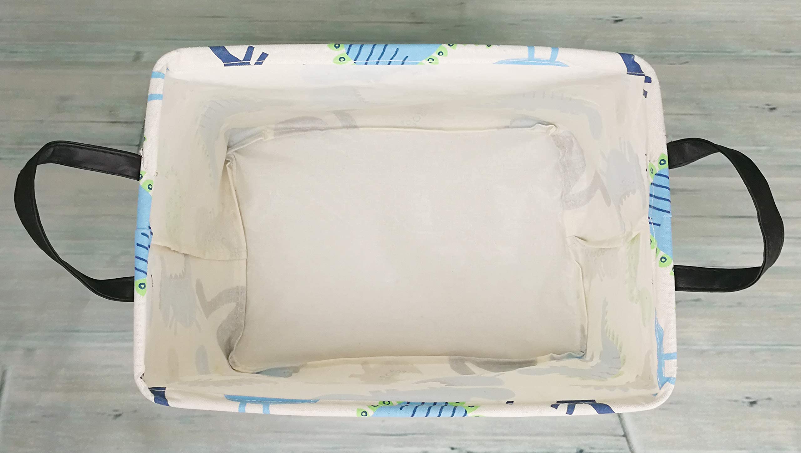 Maizmz Rectangular Storage Basket Collapsible Organizer Bin Waterproof Toy Box For Organizing Home/Dorm/Kitchen/Pet/Office/Close