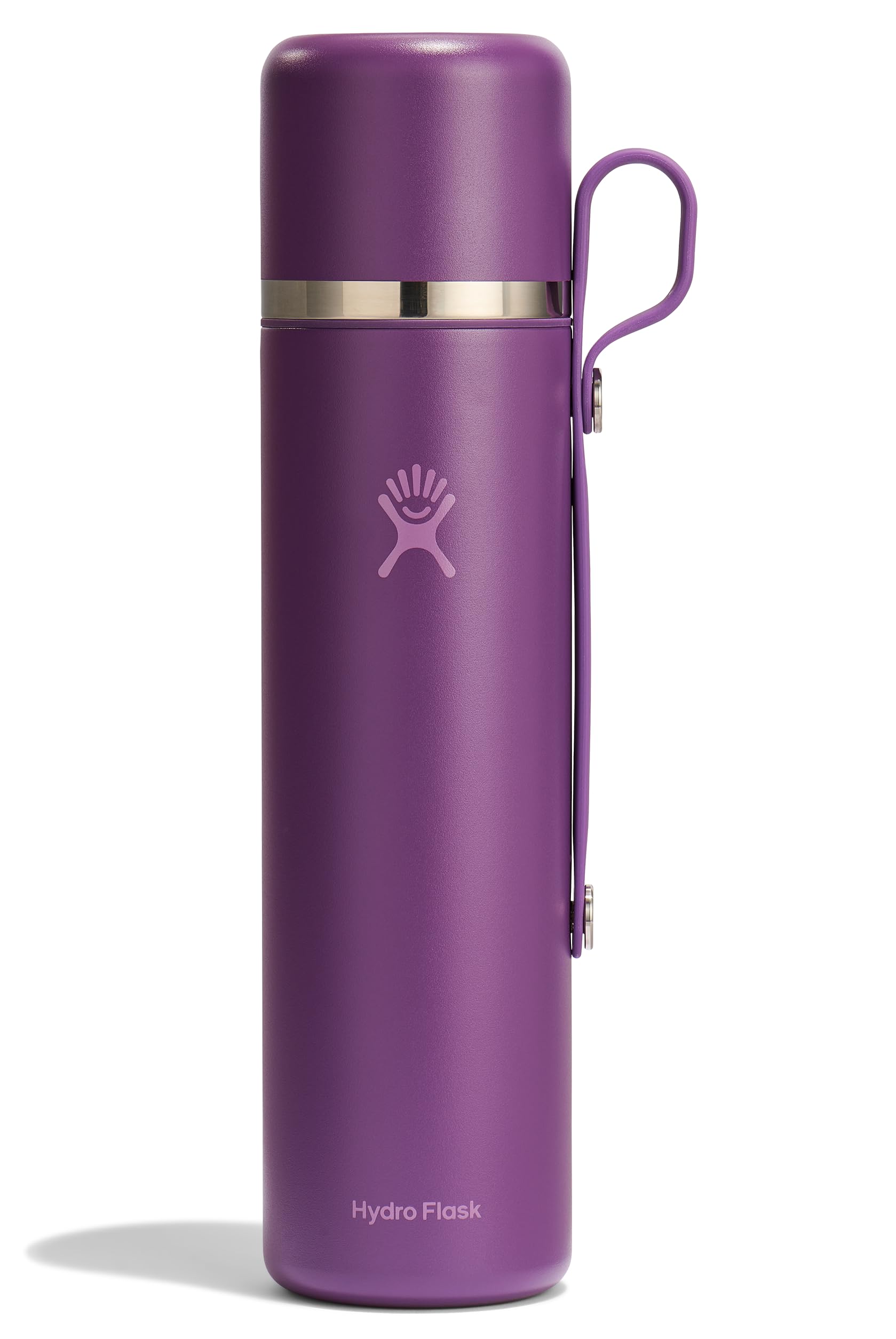 Hydro Flask Hot Flask & Cup - Insulated Stainless Steel, Hot Drink Travel Container for Coffee 36 Oz Beachplum Purple