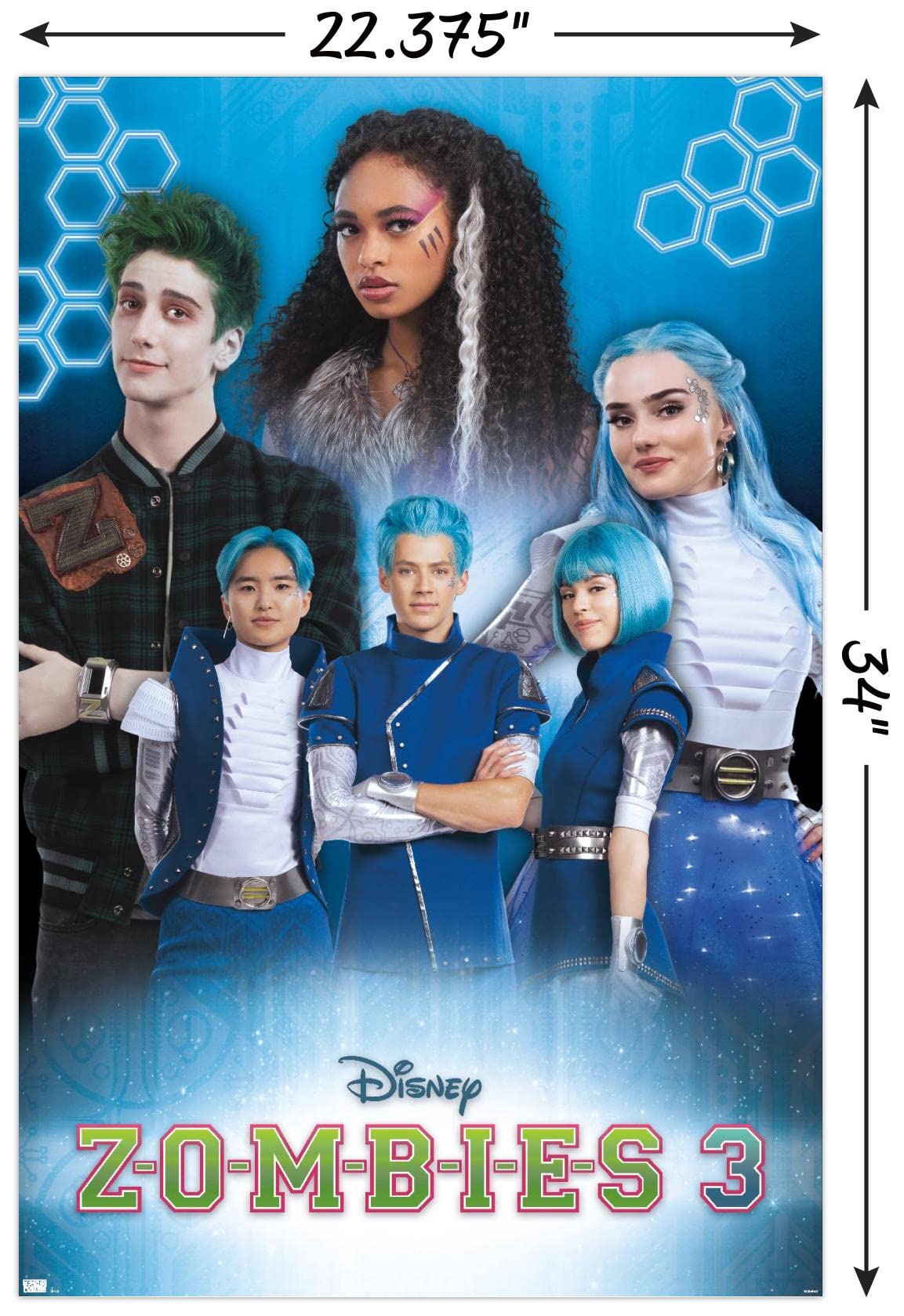 Trends International Disney Zombies 3 - Group Wall Poster, 22.37'' X 34.00'', Unframed Version