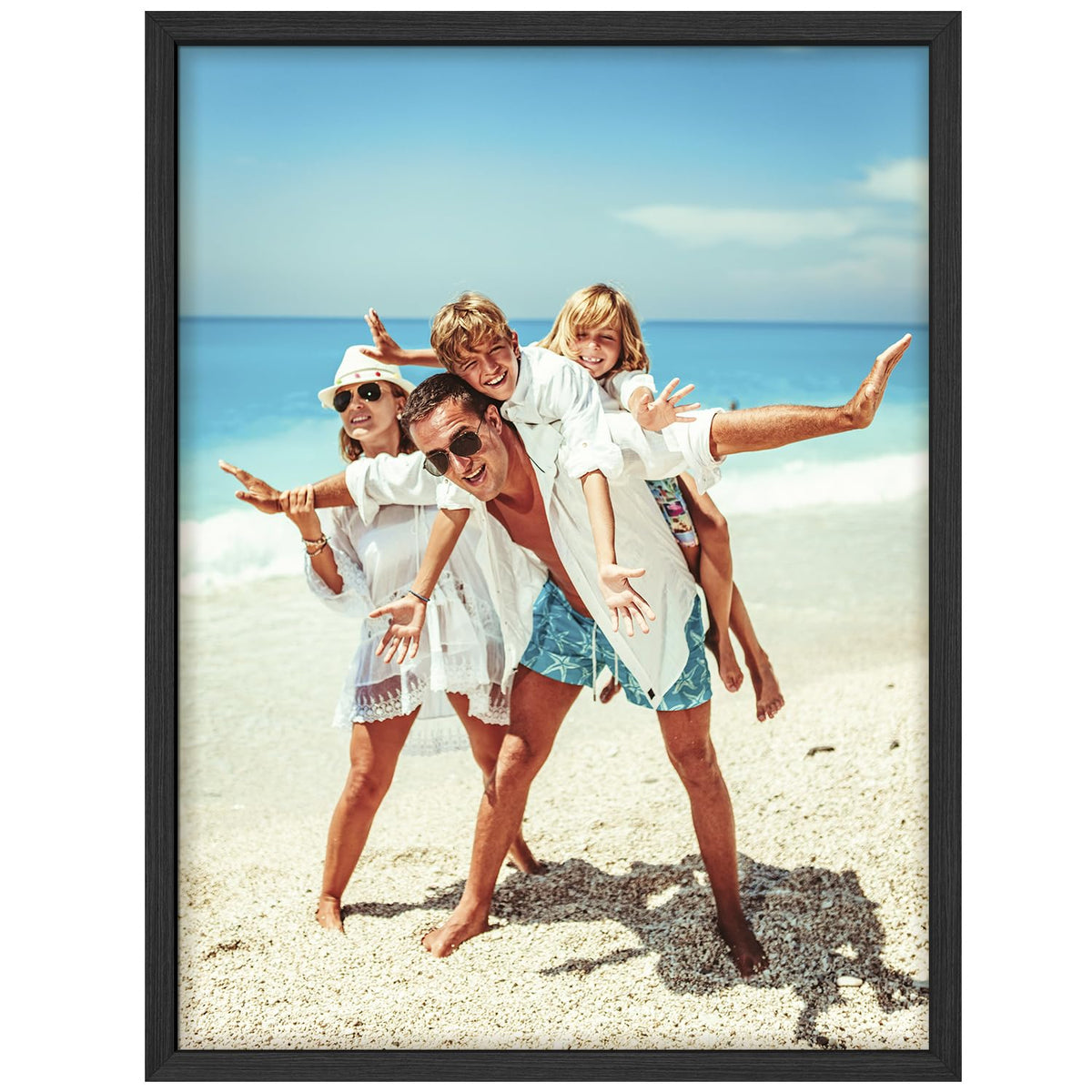 Wall26 Custom Framed Poster Wall Art For Living Room, Bedroom Canvas Prints For Home Decoration Ready To Hang - 12''X16'' Black