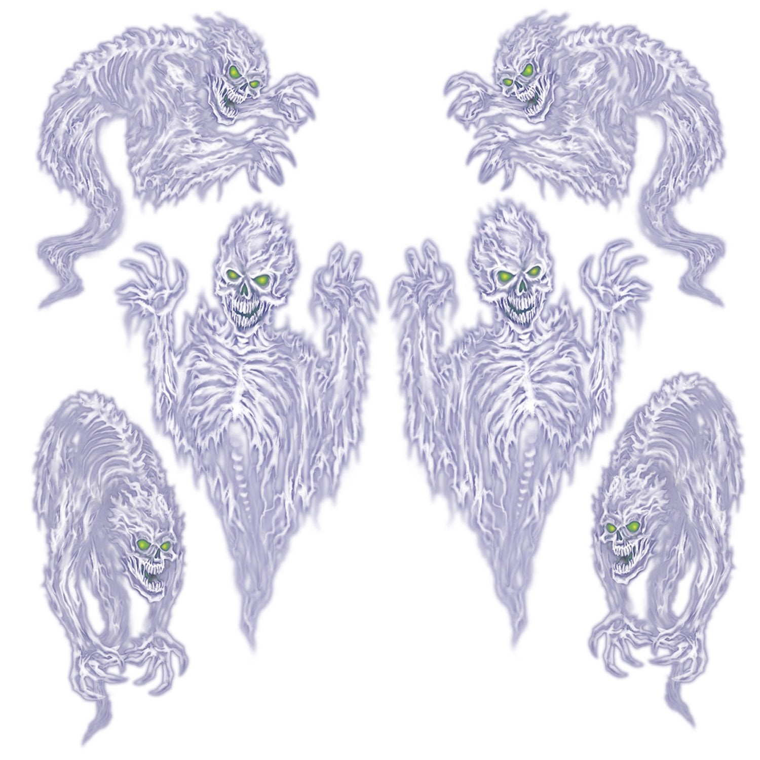 Beistle Printed Scary Spirit Props, 31'' To 39'', 6 Pieces In Package