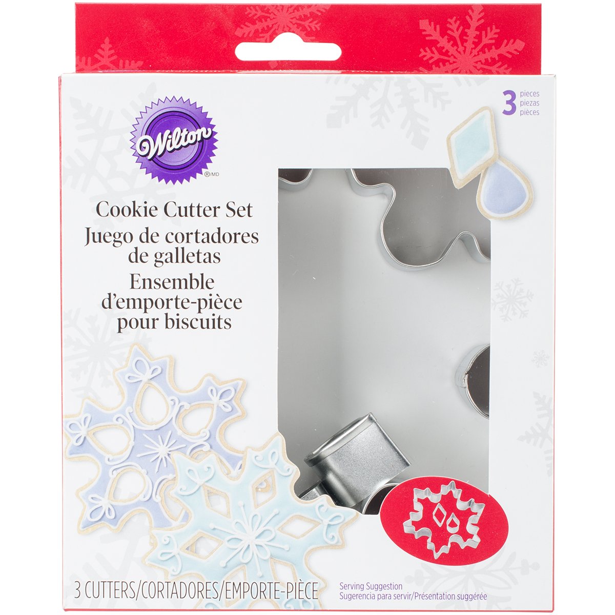 Wilton 3-Piece Snowflake Cookie Cutter Set