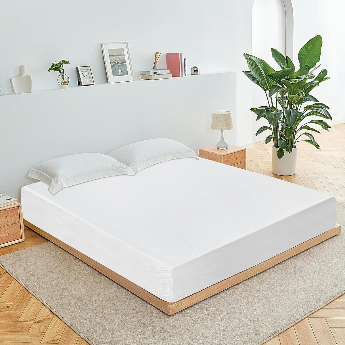 Bestmassage 12 Inch Gel Memory Foam Mattress For Cool Sleep & Pressure Relief, Medium Firm Queen Mattress For Kids Adults, Bed-I