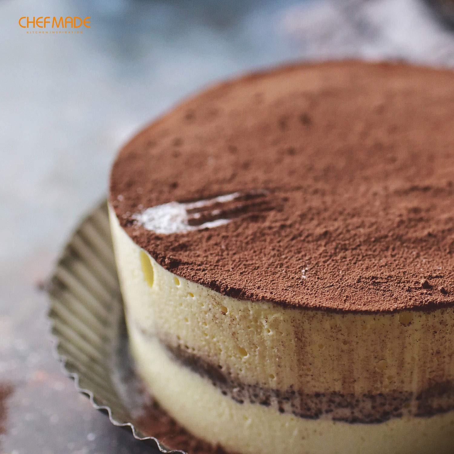 Chefmade Mousse Ring Mold, 6-Inch Round Non-Stick Seamless 18/8 Stainless Steel Food Molding