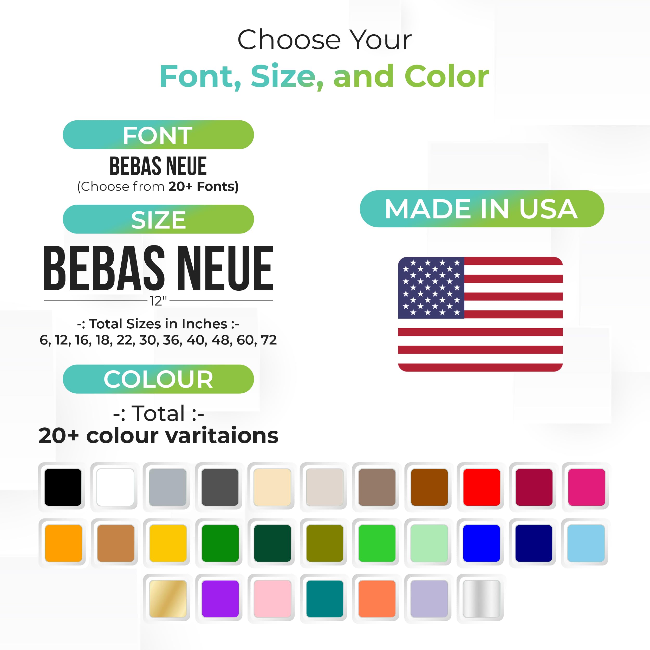 Custom Vinyl Wall Decal Stickers For Walls, Windows, Cars & More, Personalize Your Room Decor & Build Your Brand With Durable, W