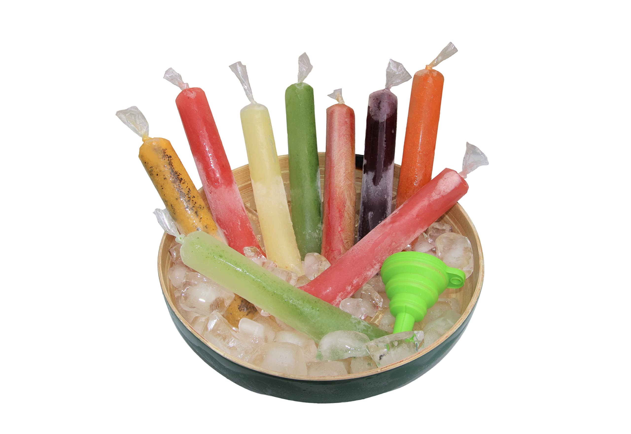 Boliz 200 Pack Popsicle Bags for Ice Pops Frozen Icies Yogurt Fruit Candy Bolis Durofrio Charamuscas| 2 x 12 inches| comes with 