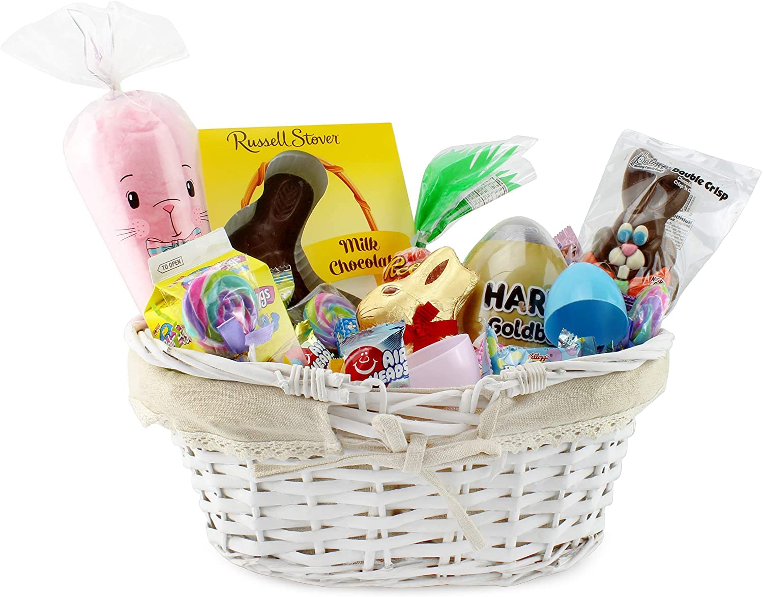 Cornucopia Wicker Baskets With Handles (2-Pack, White-Painted), For Easter, Picnics, Gifts, Home Decor And More, 13 X 10 X 6 Inc