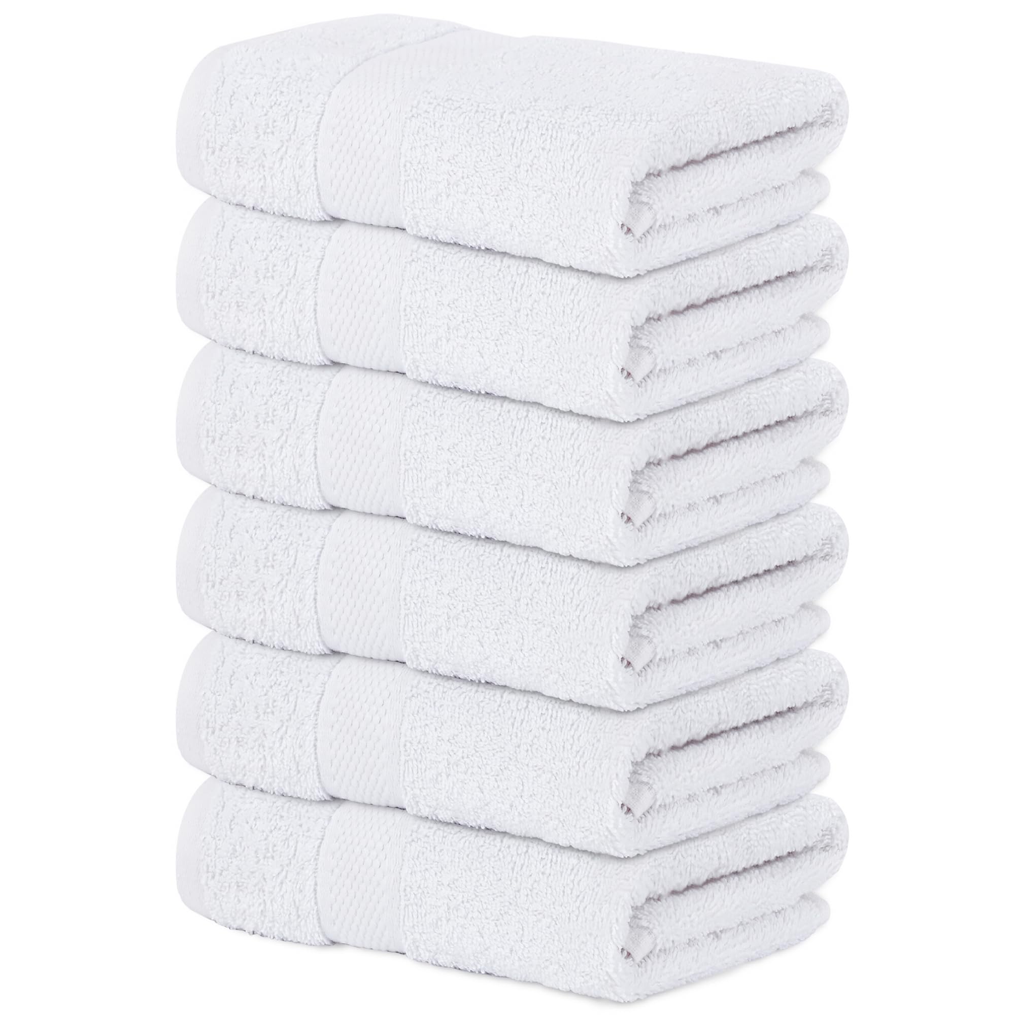 Infinitee Xclusives Premium Grey Hand Towels - Pack Of 6, 16X28 Inches Bathroom Hand Towel Set, Hotel & Spa Quality Hand Towels