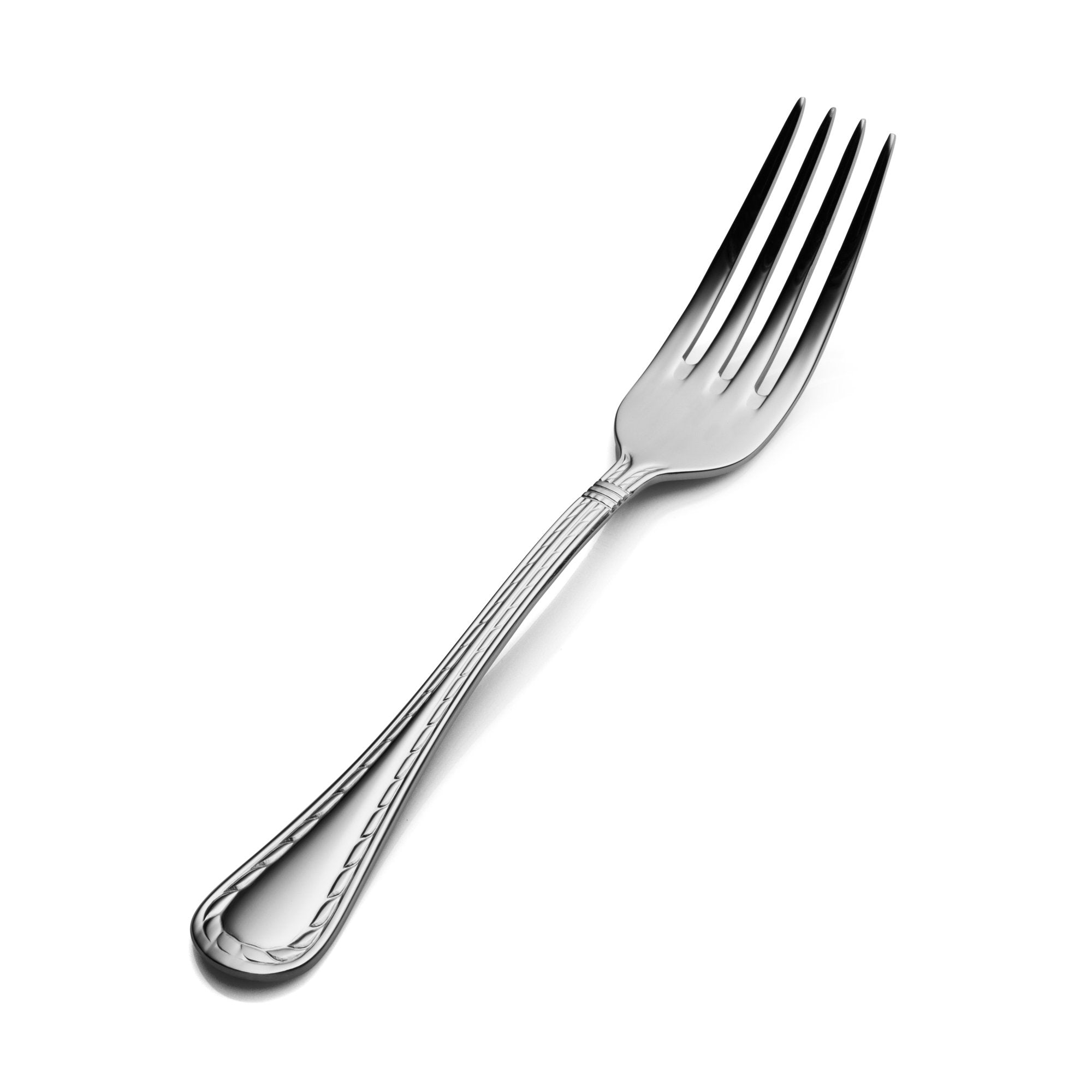 Bon Chef S405 Stainless Steel 18/8 Amore Regular Dinner Fork, 7-19/32'' Length (Pack Of 12)