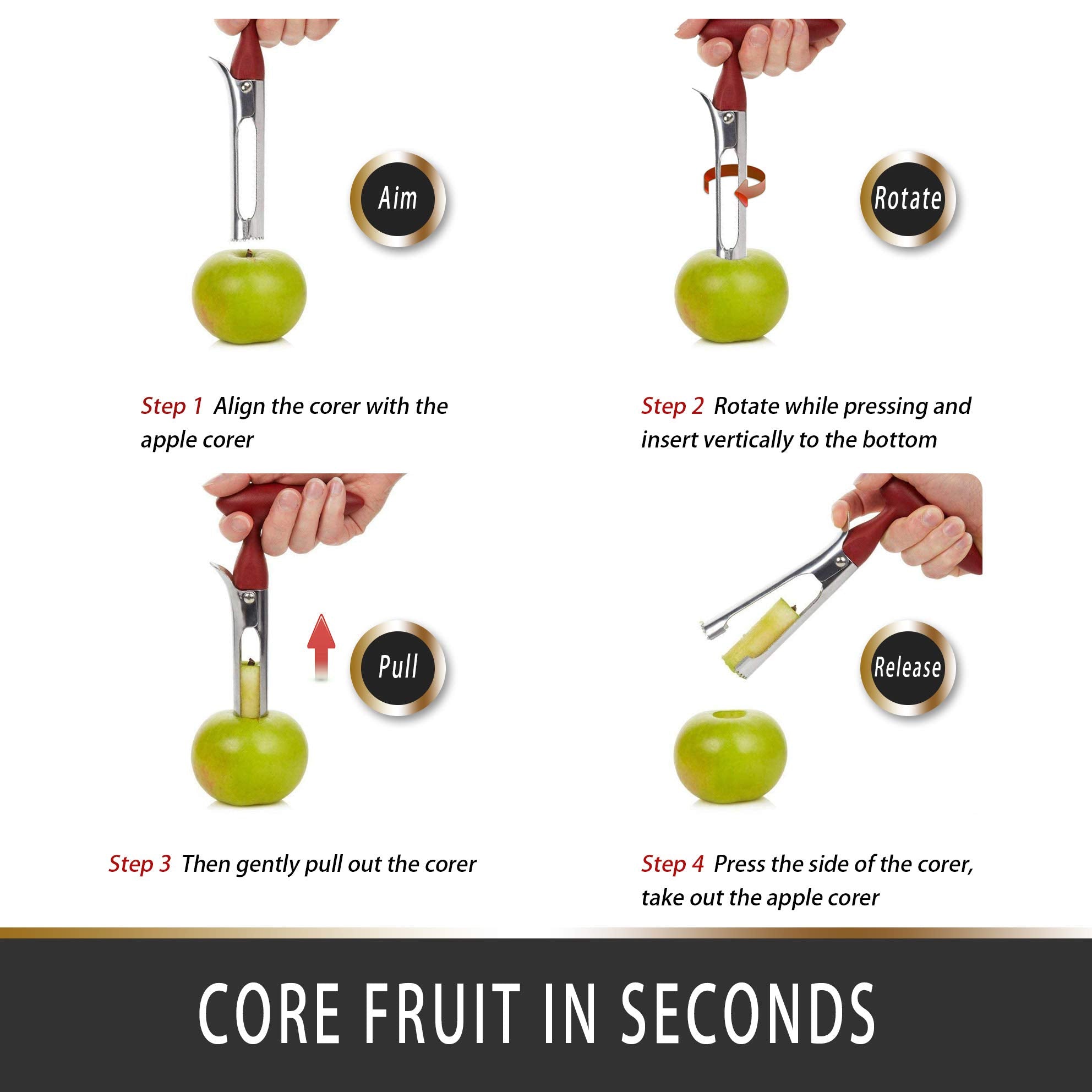 2 Pack - Apple Corer