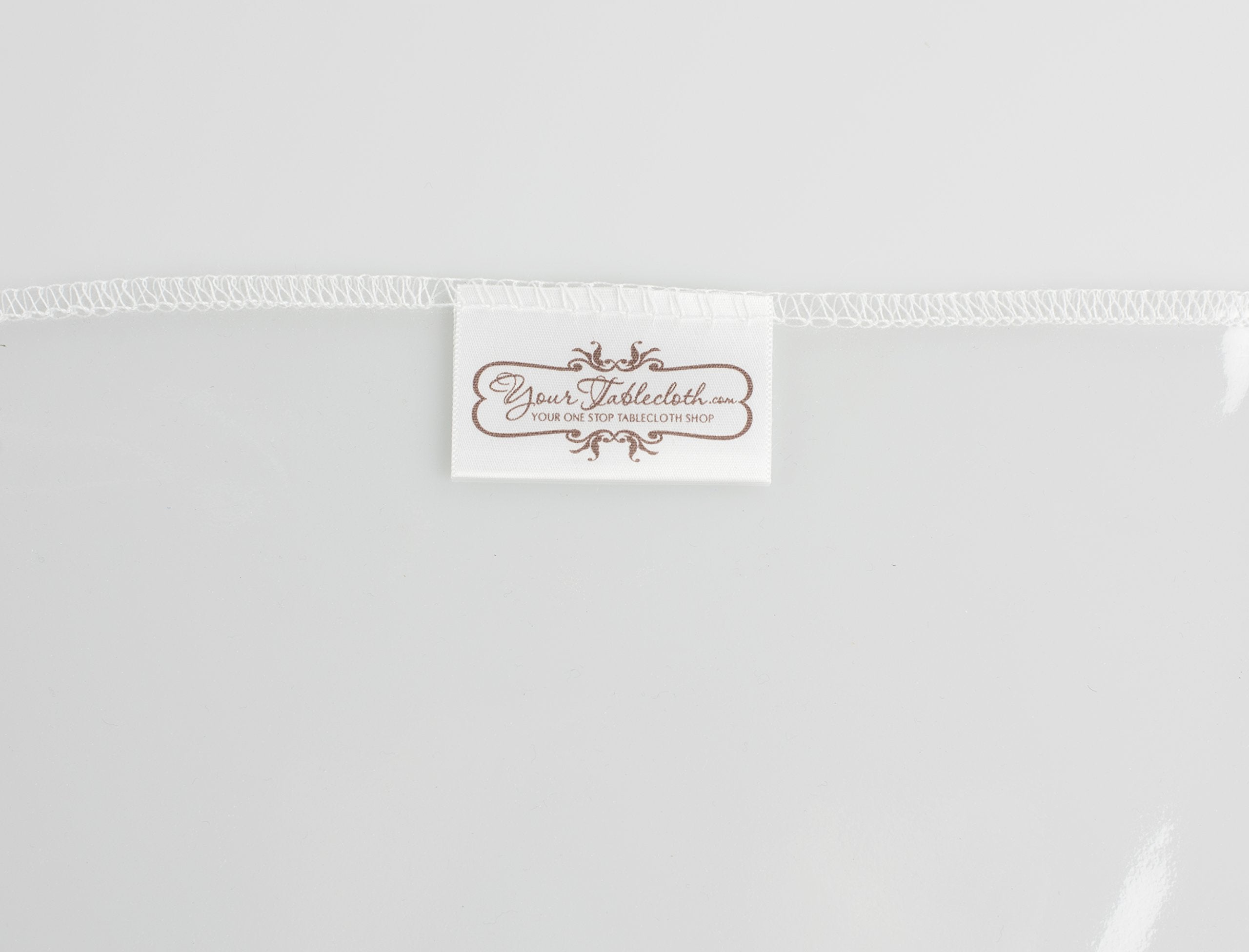 Yourtablecloth Heavy Duty Clear Vinyl Round Fitted Tablecloth (Table Cover) Elasticized Tablecloth Great for Protecting Your fine Tables and Table Linen 54