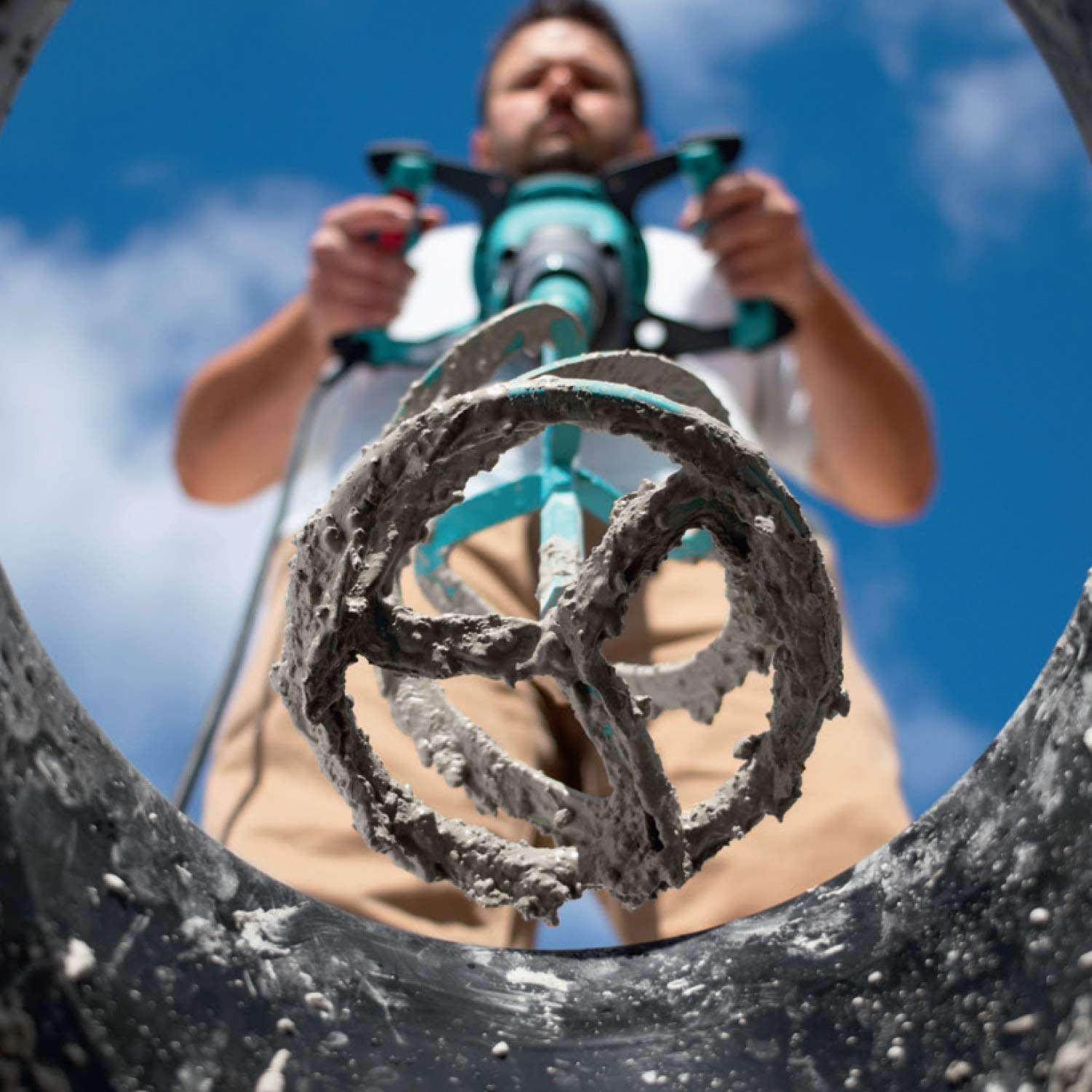 Collomix Epoxy Mixing Paddle - Lx Series 4.7'' Mixer Drill Bit For Paint, Coatings, And Thin Low Viscosity Materials & Hexafix C