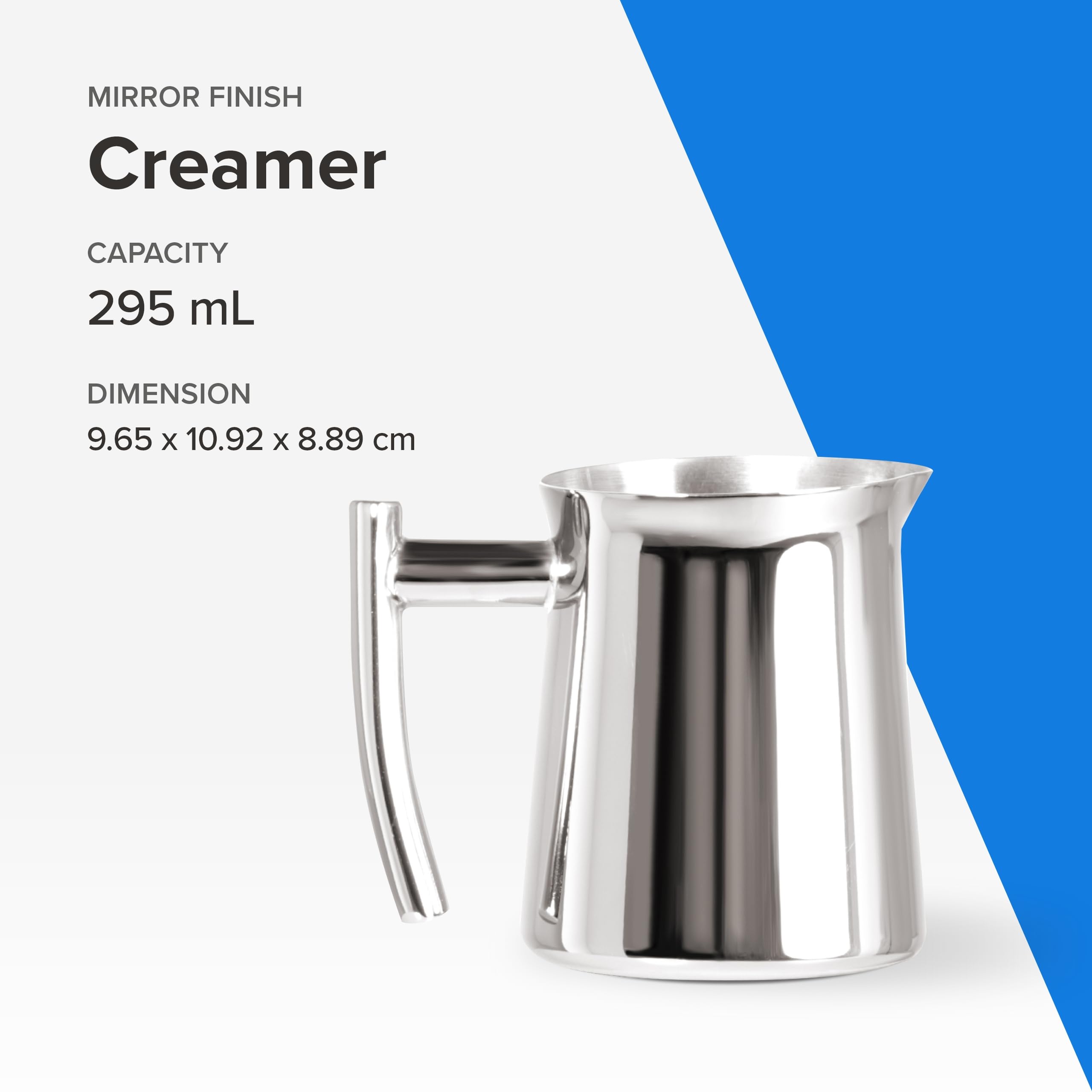 Frieling Usa 18/10 Stainless Steel Creamer/Frothing Pitcher - Stainless Pitcher - Metal Pitcher With Handle - Coffee Creamer Con