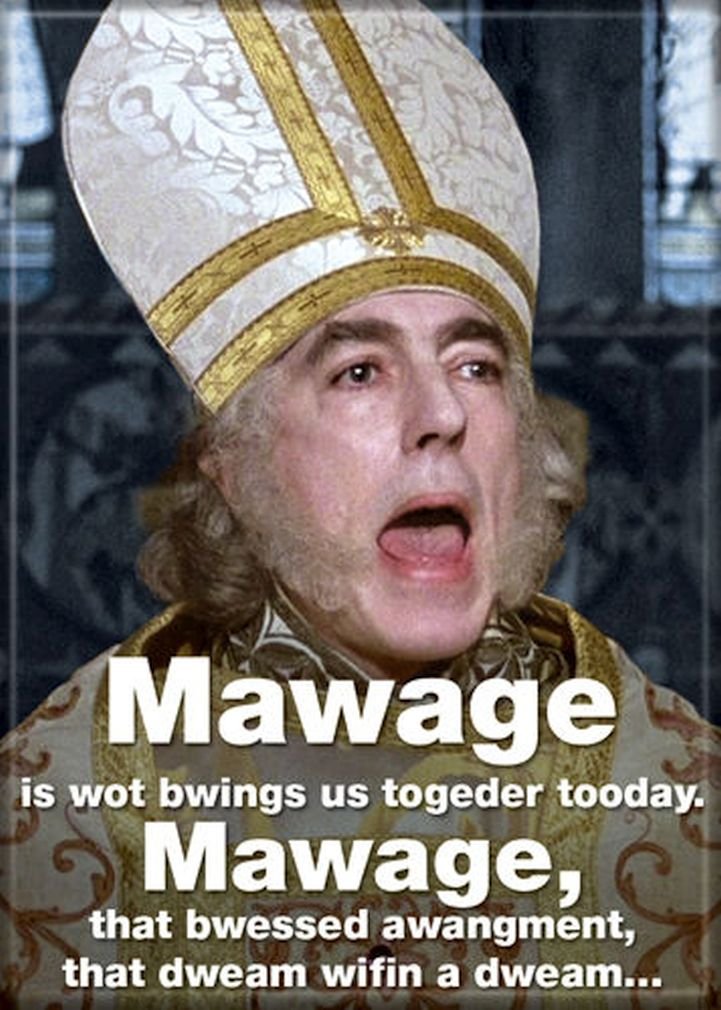 Ata-Boy The Princess Bride 'Mawage' 2.5'' X 3.5'' Magnet For Refrigerators And Lockers