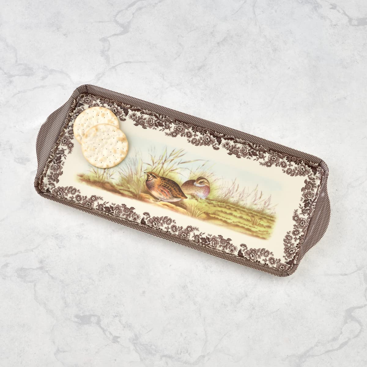 Spode Woodland Collection Sandwich Tray | Serving Platter | Crudit   And Appetizer Tray For Indoor And Outdoor Use | Made Of Mel