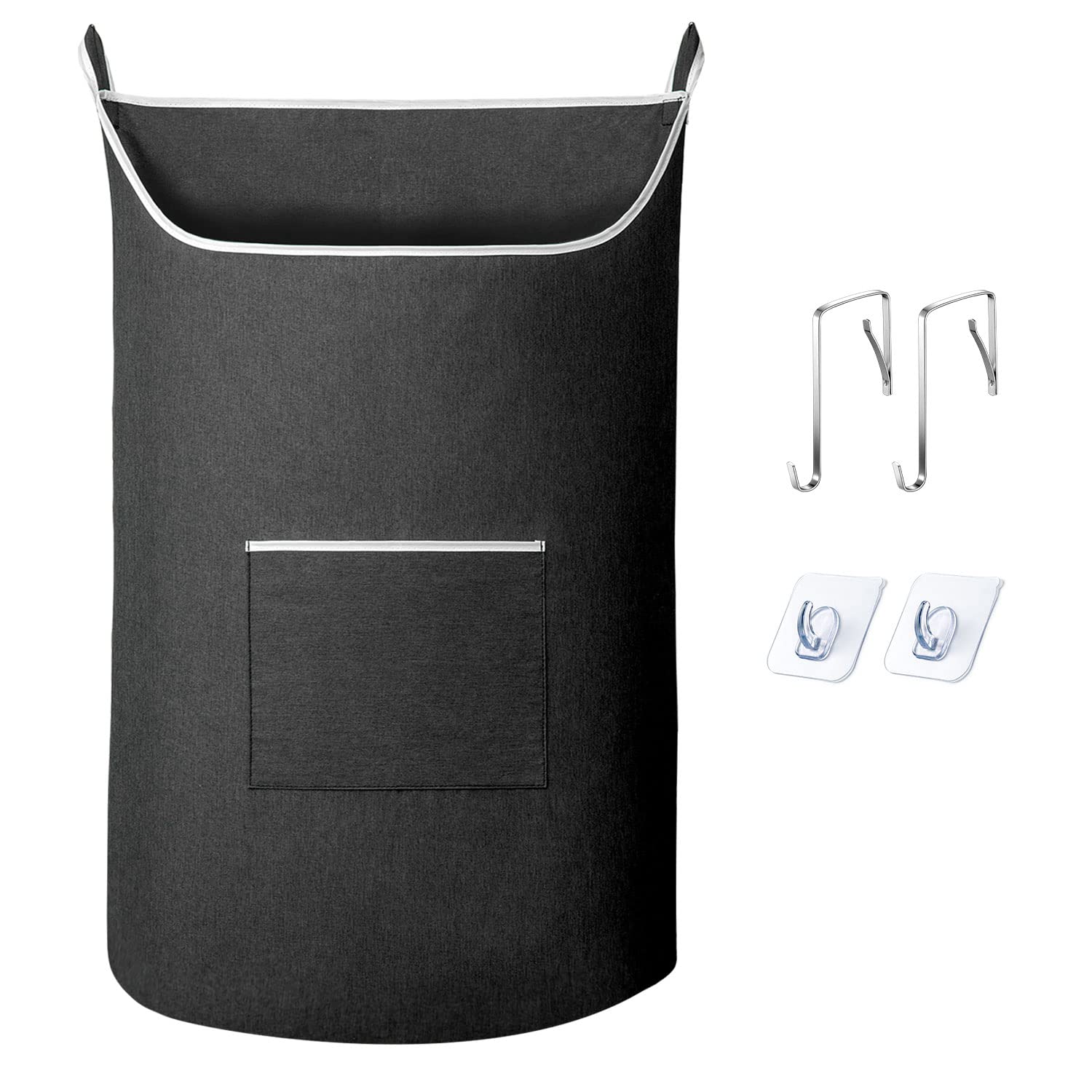 Saverho Xl Hanging Laundry Hamper Bag, Black Door Hanging Hamper With Large Openging Hanging Laundry Hamper Storage Bag Large Si