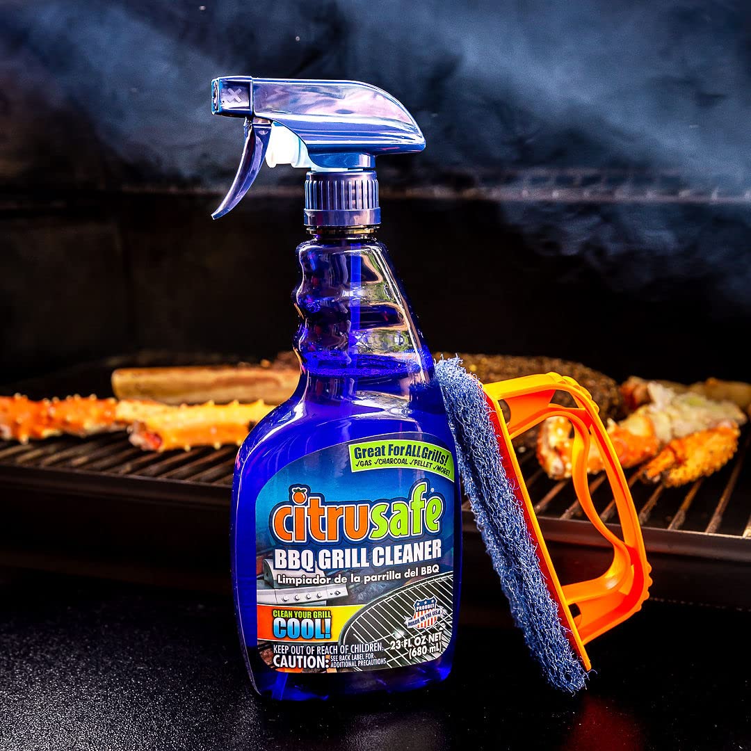 Citrusafe Grill Cleaning Spray - Bbq Grid And Grill Grate Cleanser (23Oz)