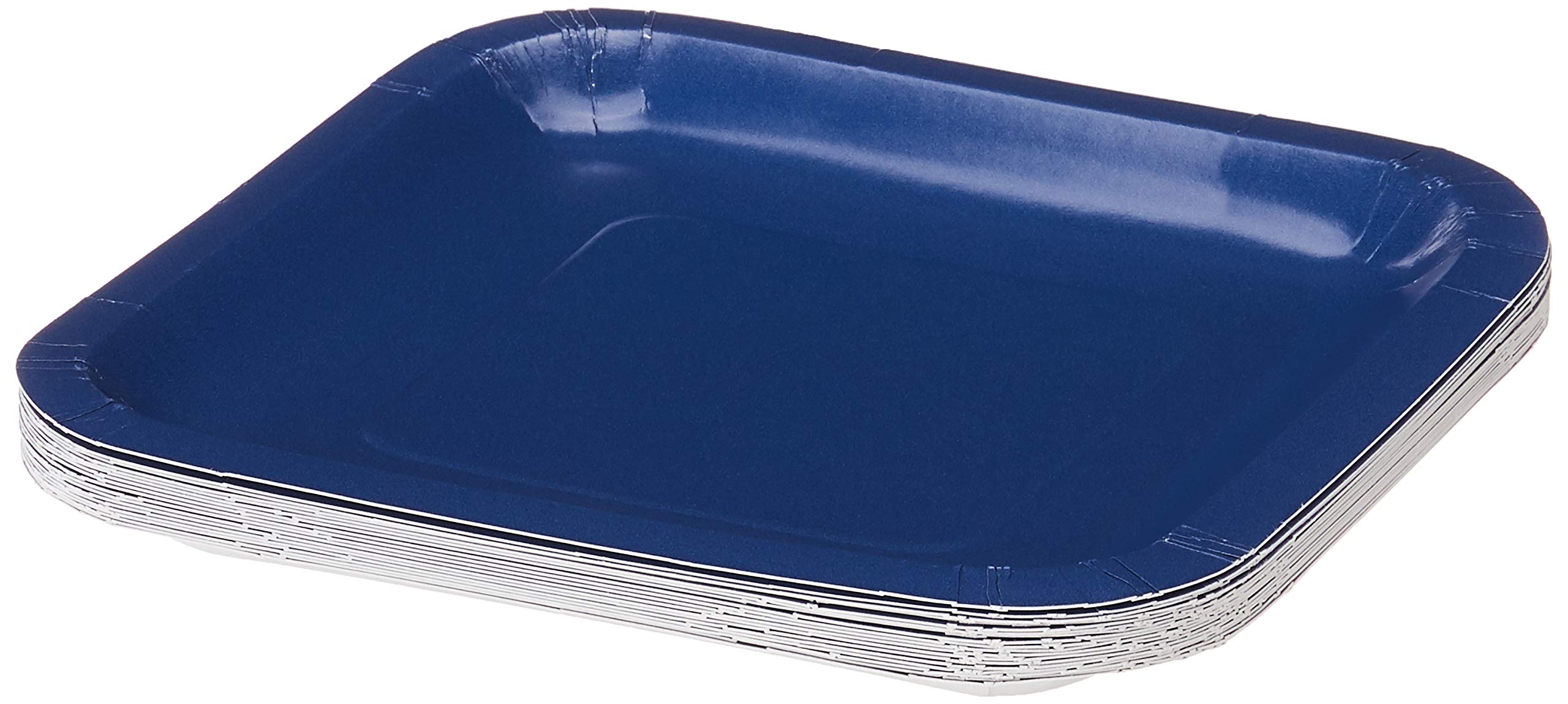 Creative Converting Touch Of Color 18 Count Square Paper Lunch Plates, Navy