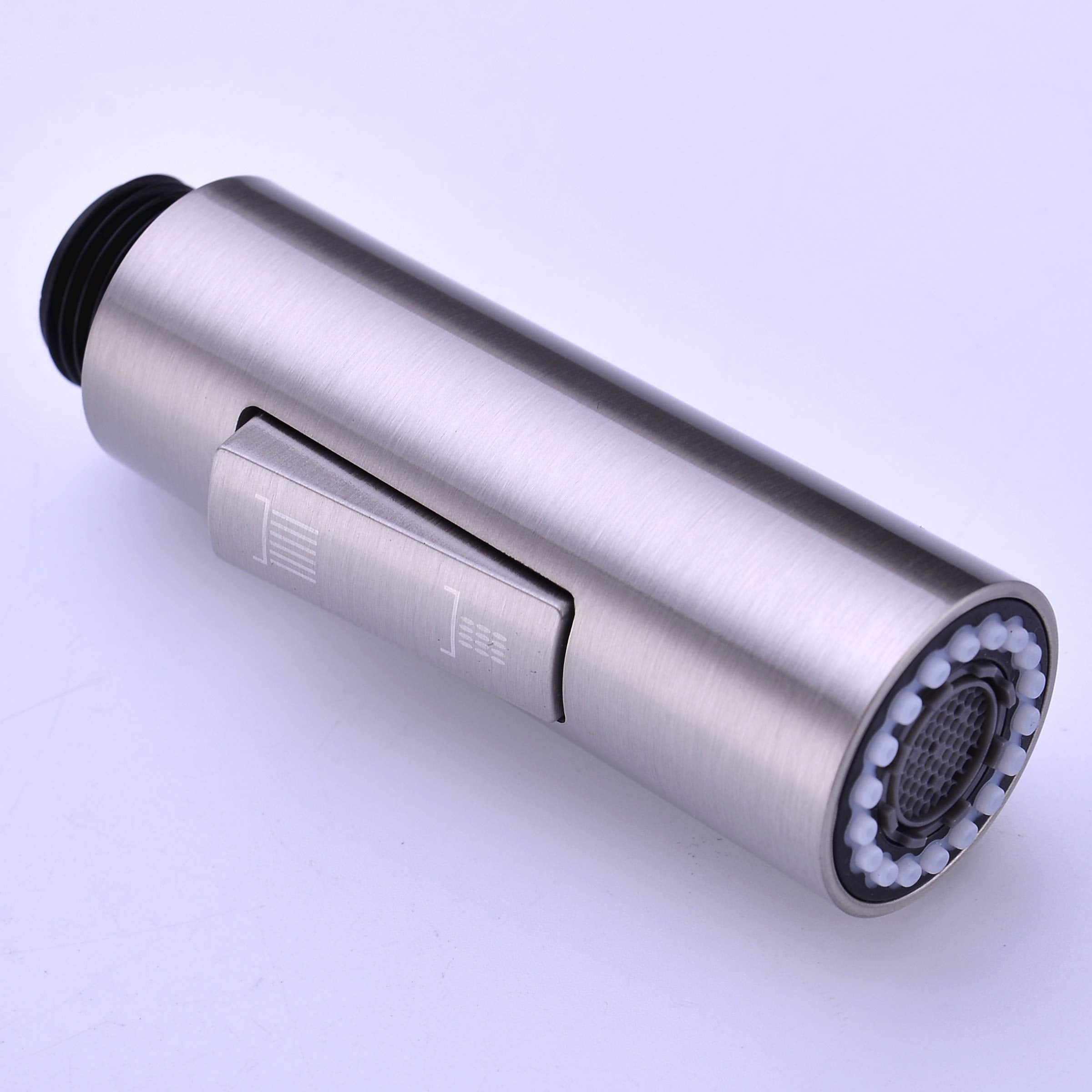 Gordee Pull Down Spray Head For Kitchen Faucet, Column Shape 2-Function Kitchen Bathroom Sink Faucet Replacement Head, 1.8 Gpm 0