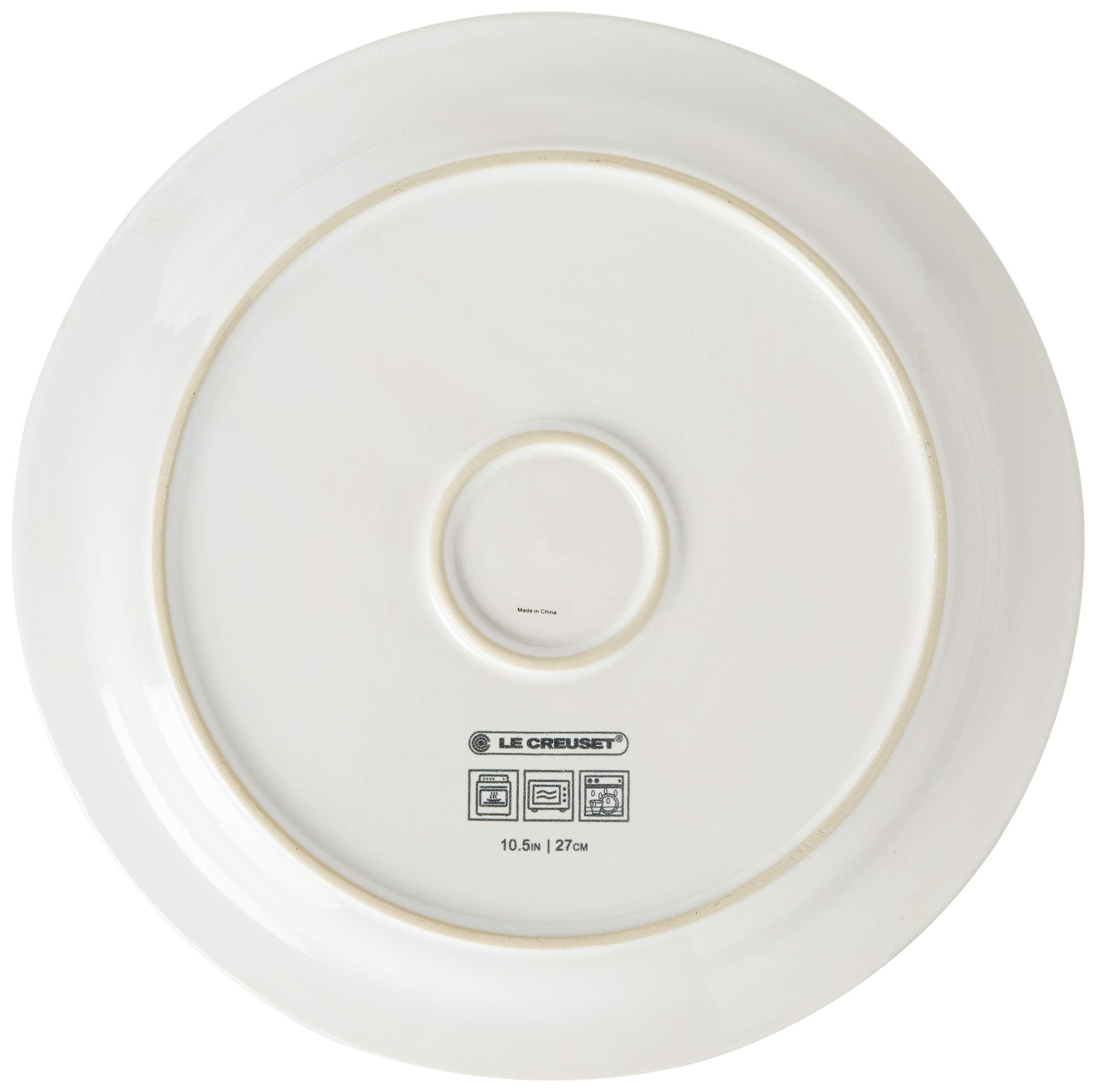 Le Creuset Stoneware Set Of 4 Dinner Plates, 10.5'' Each, White