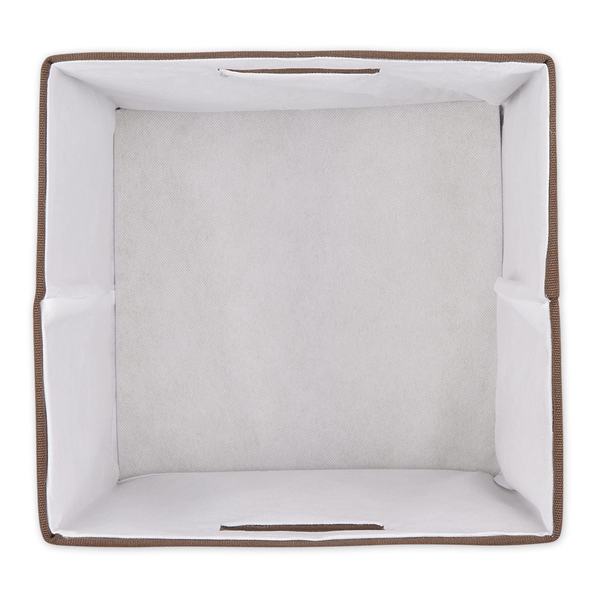 POLYESTER CUBE SOLID BARK BROWN SQUARE 13x13x13