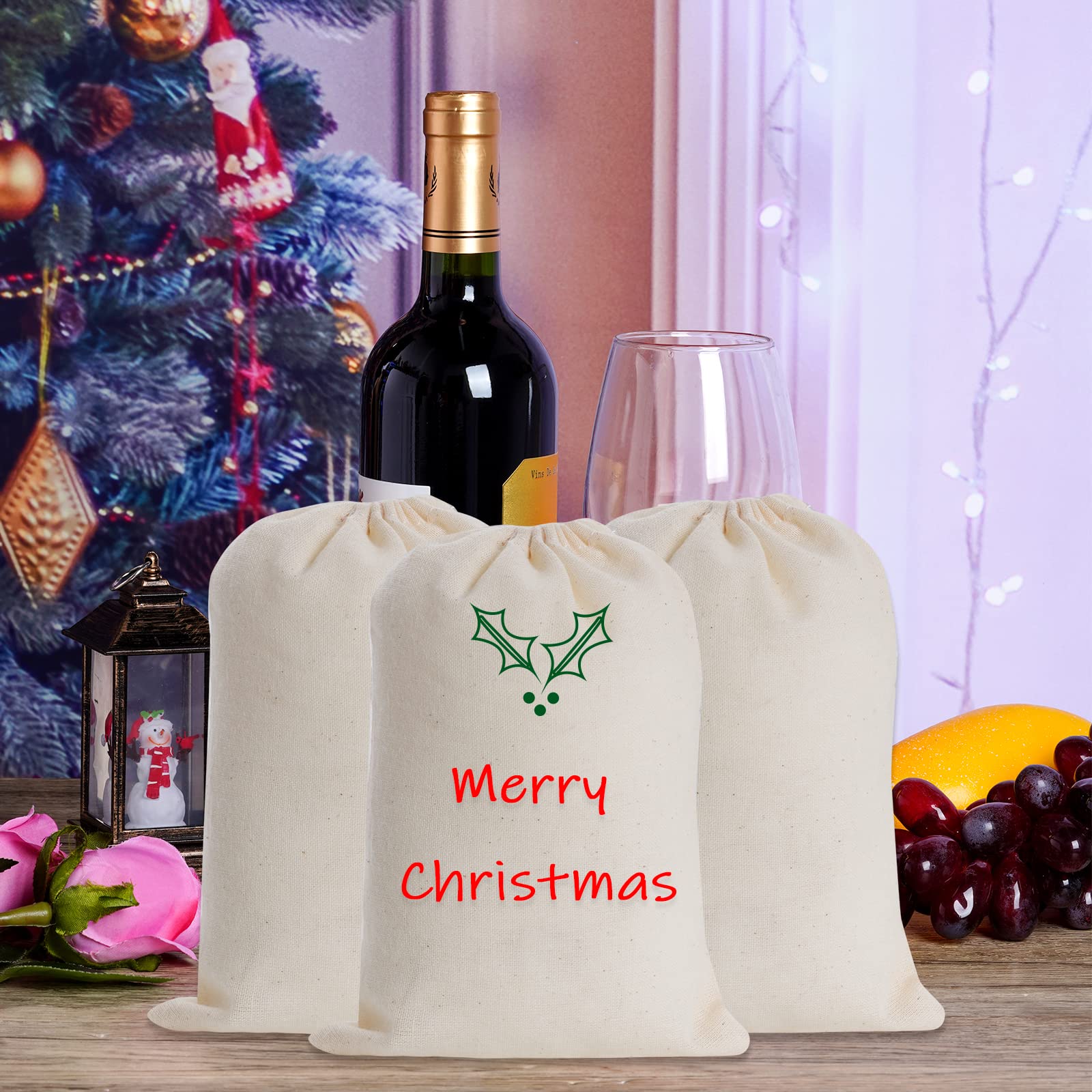 Tayfremn 50Pcs Cotton Drawstring Bags, Reusable Muslin Bag Natural Cotton Bags With Drawstring Produce Bags Bulk Gift Bag Jewelr