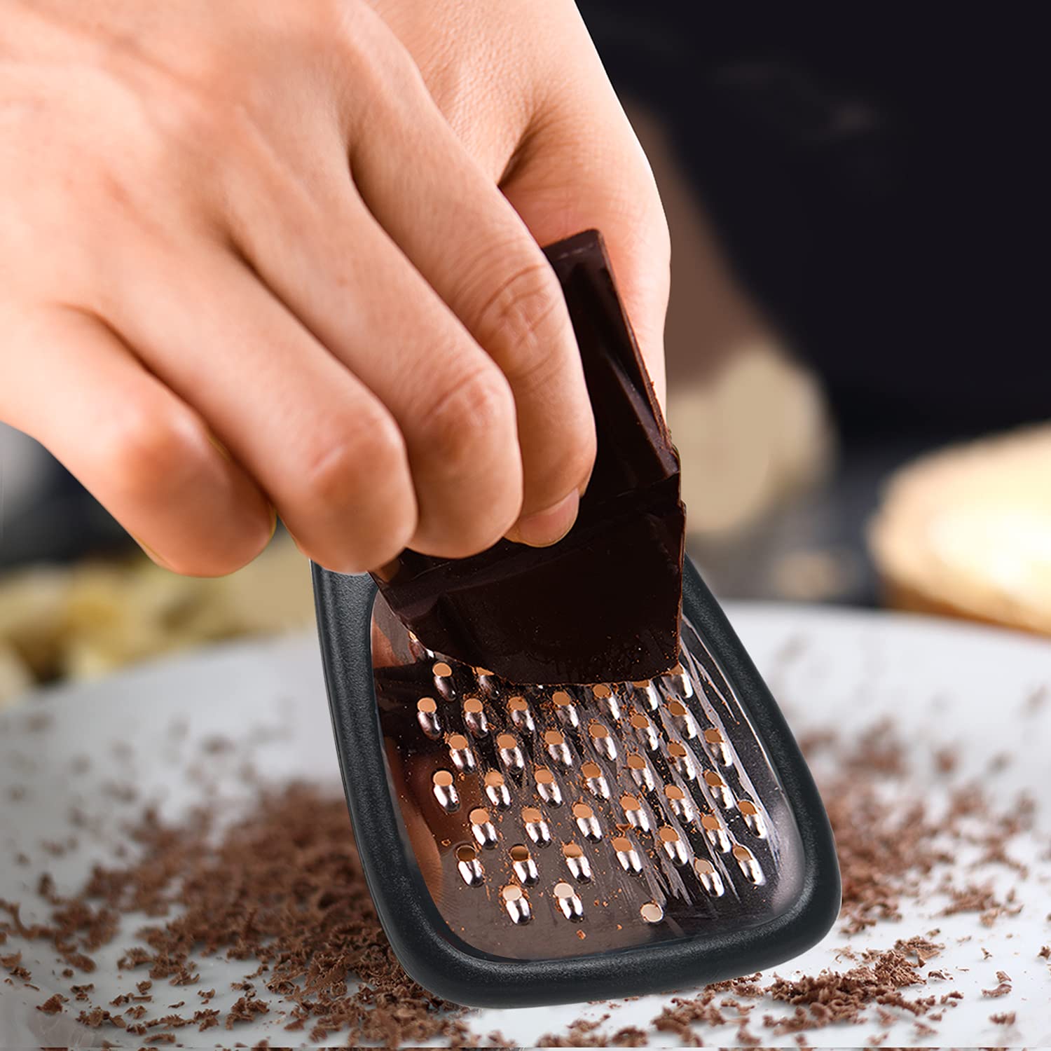 Kitchen Gadgets Set 5 Pieces, Space Saving Cooking Tools Kitchen Accessories - Fruit/Vegetable Peeler, Cheese/Chocolate Grater,