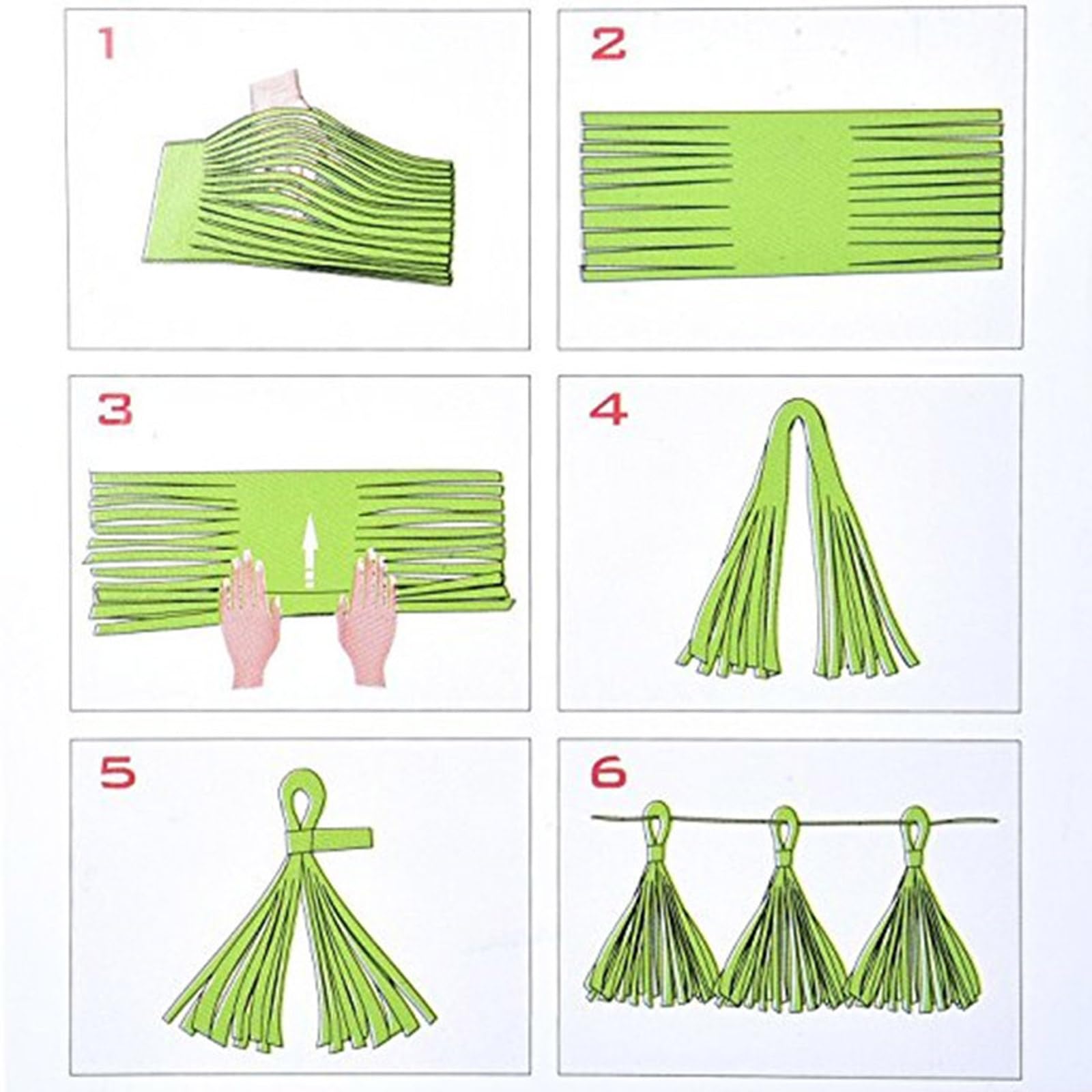Black and Yellow Tassel Garland,Tissue Tassel Banner for Party Decorations,Pack of 15